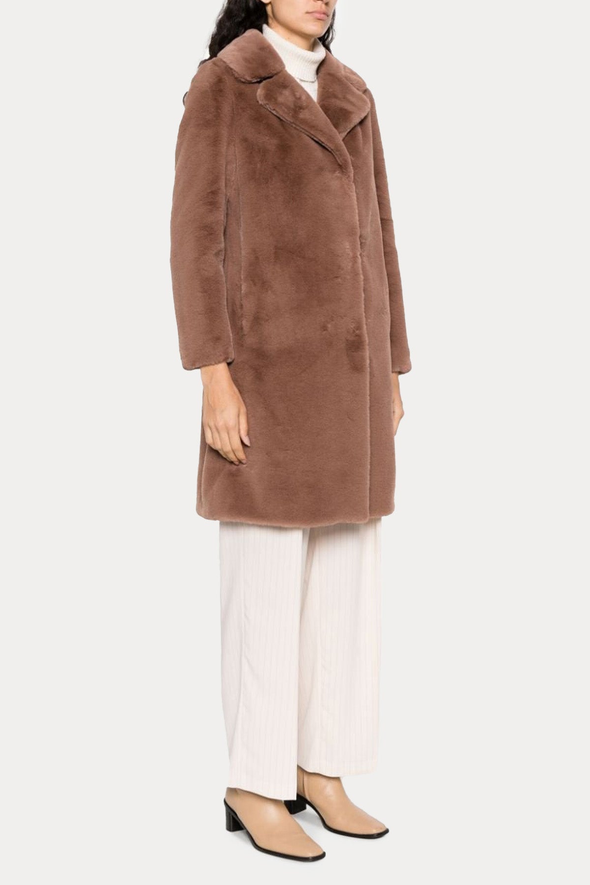 Herno Monogram Astarlı Peluş Kaban-Libas Trendy Fashion Store