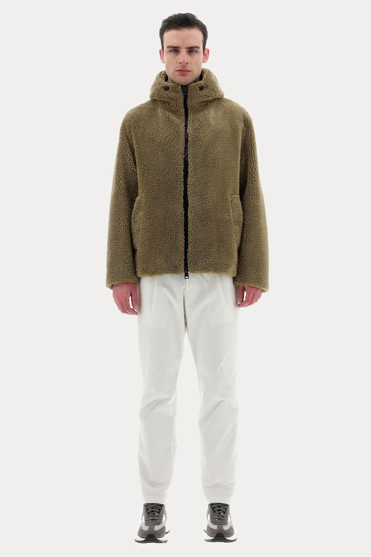 Herno Kapüşonlu Peluş Mont-Libas Trendy Fashion Store