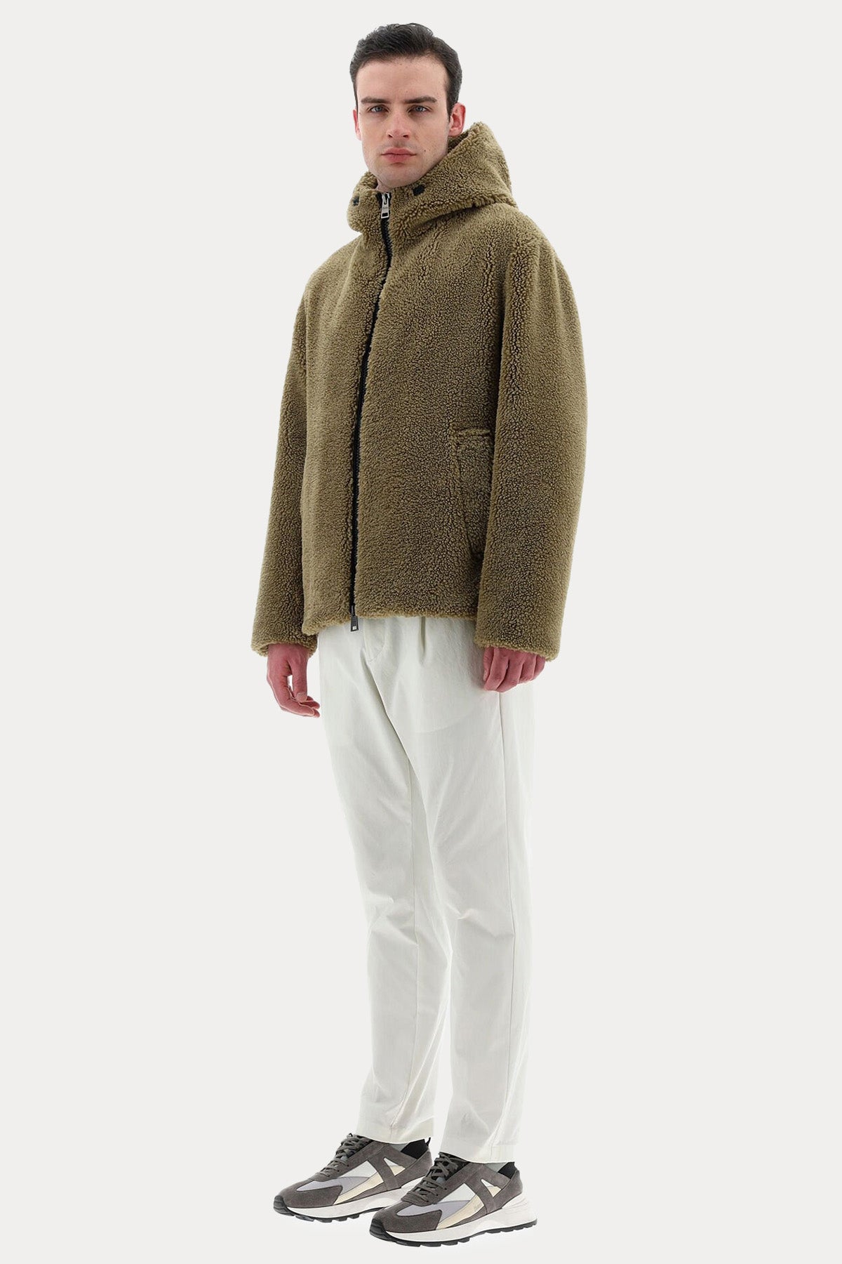 Herno Kapüşonlu Peluş Mont-Libas Trendy Fashion Store