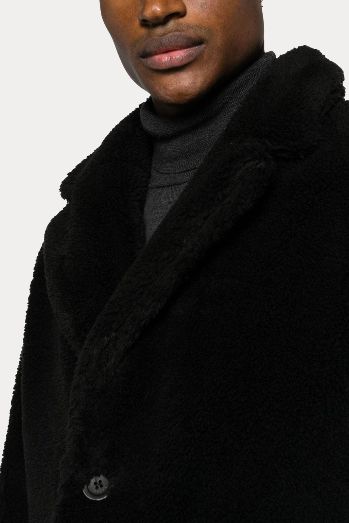 Herno Geniş Kesim Şal Yaka Peluş Kaban-Libas Trendy Fashion Store