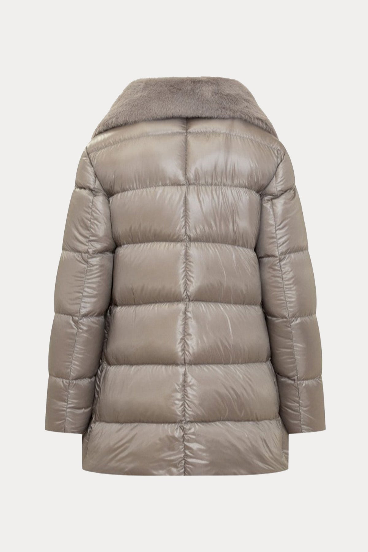 Herno Yakası Kürklü Puffer Mont-Libas Trendy Fashion Store