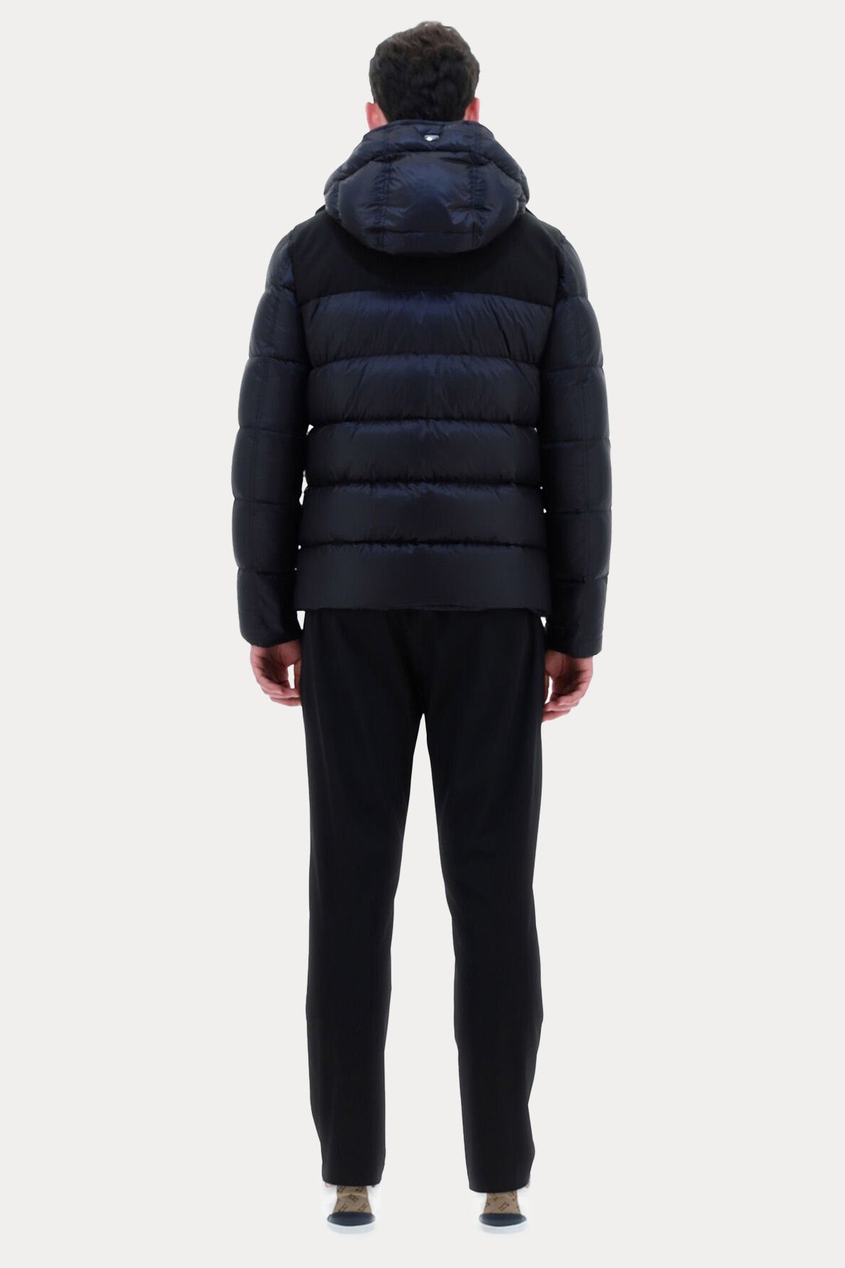 Herno Kapüşonlu Yün Detaylı Puffer Mont-Libas Trendy Fashion Store