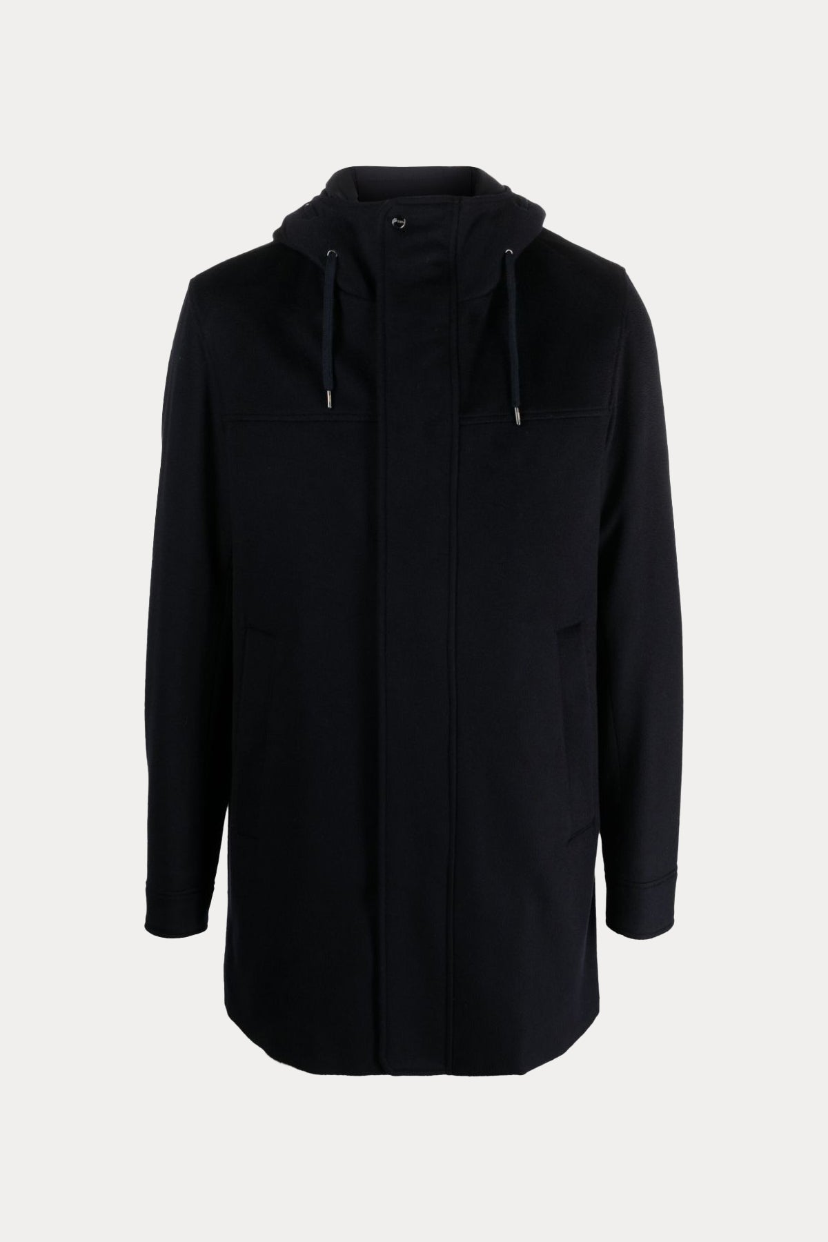 Herno Kapüşonlu Kaşmirli Yün Kaban-Libas Trendy Fashion Store
