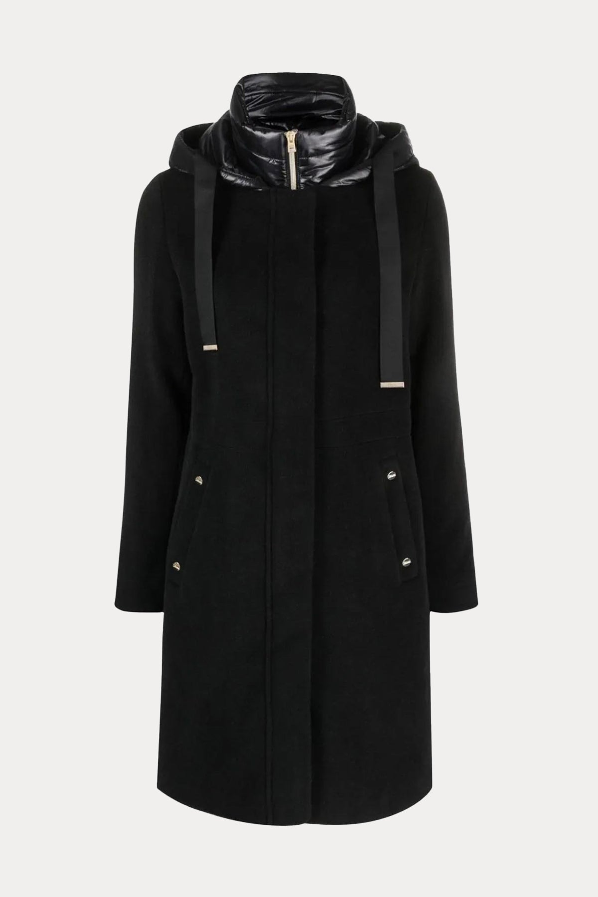 Herno Demonte Puffer İç Yelekli Kapüşonlu Yün Puffer Kaban-Libas Trendy Fashion Store