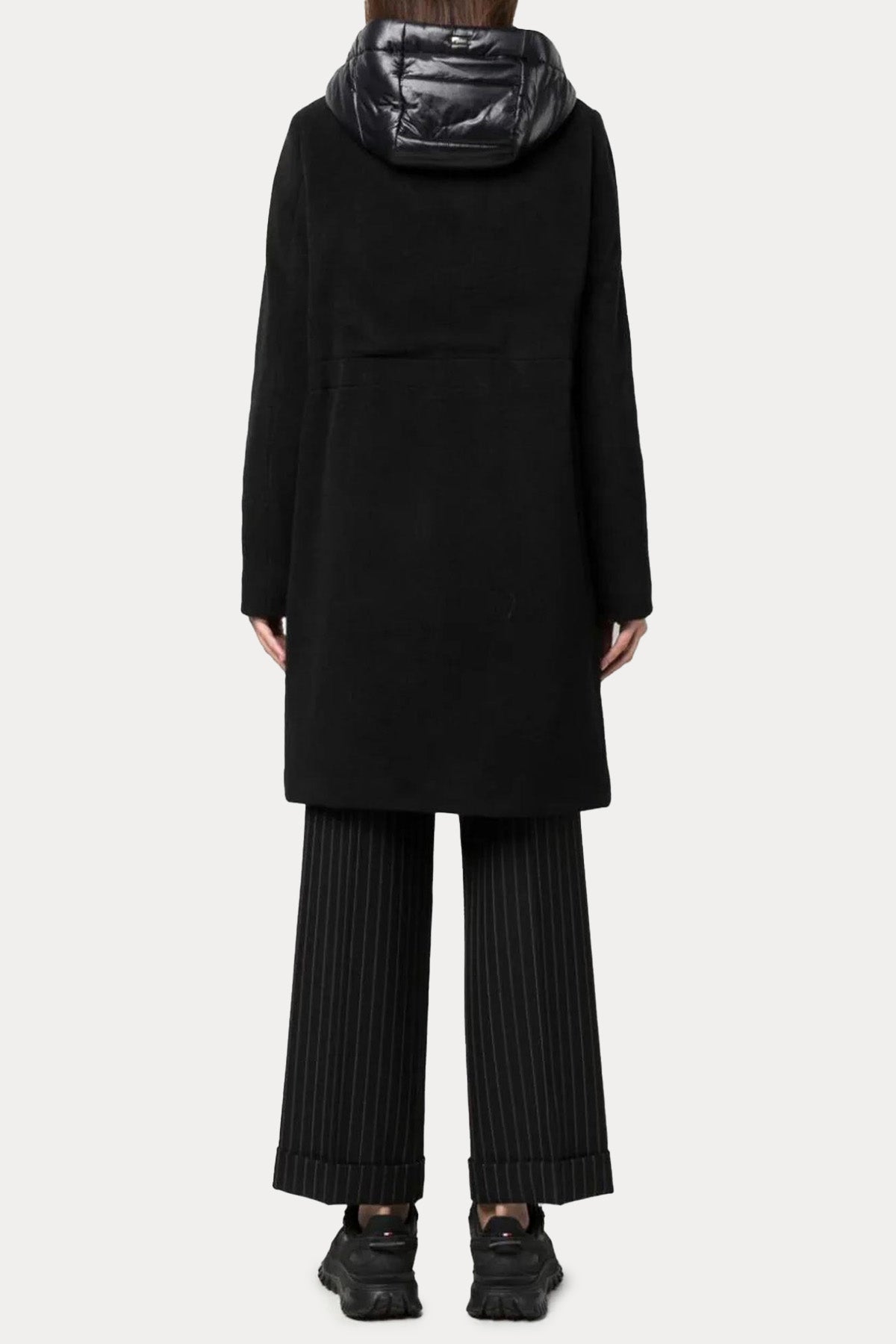 Herno Demonte Puffer İç Yelekli Kapüşonlu Yün Puffer Kaban-Libas Trendy Fashion Store