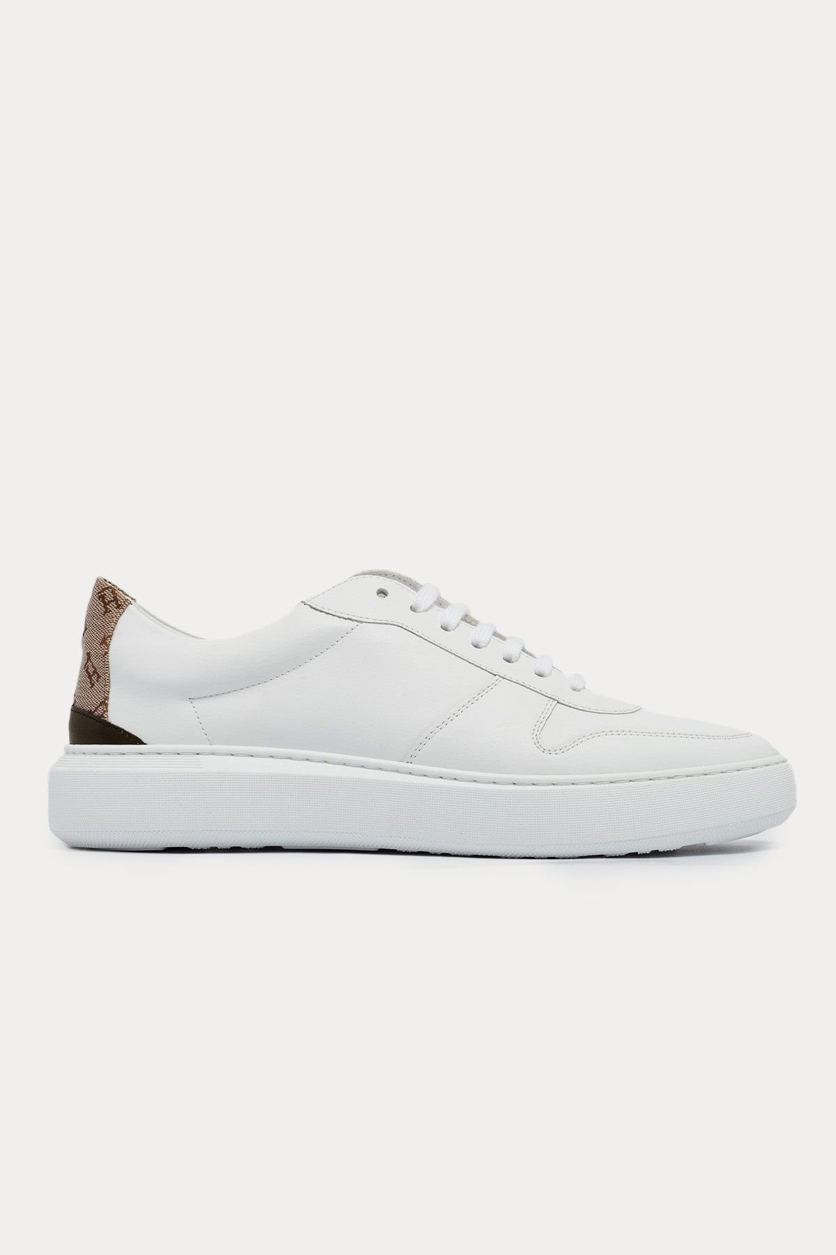 Herno Monogram Logolu Deri Sneaker Ayakkabı-Libas Trendy Fashion Store