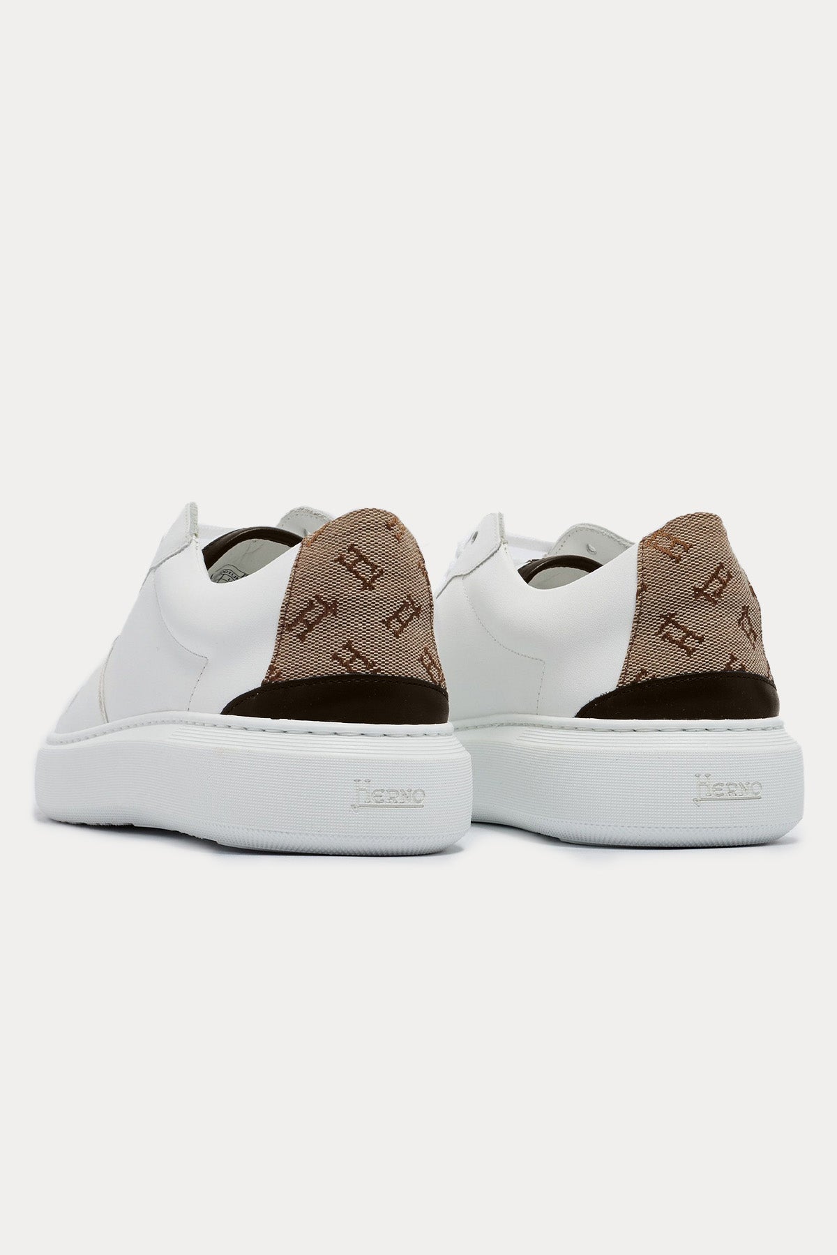 Herno Monogram Logolu Deri Sneaker Ayakkabı-Libas Trendy Fashion Store