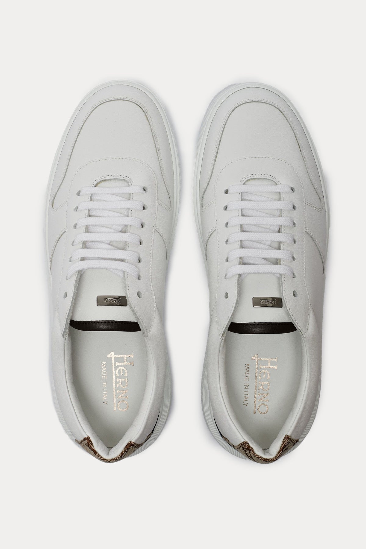 Herno Monogram Logolu Deri Sneaker Ayakkabı-Libas Trendy Fashion Store