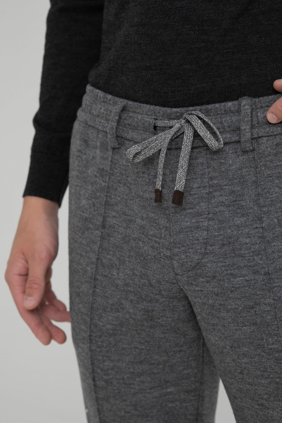 Fradi Beli Lastikli Slim Fit Jogger Yün Pantolon-Libas Trendy Fashion Store