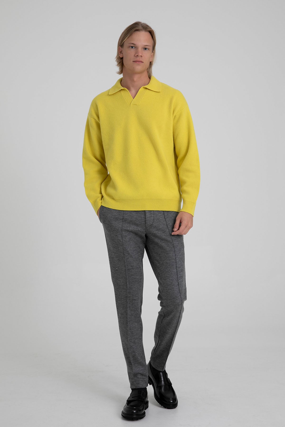 Fradi Beli Lastikli Slim Fit Jogger Yün Pantolon-Libas Trendy Fashion Store