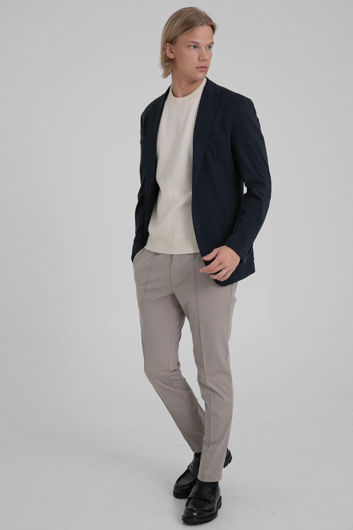 Fradi Beli Lastikli Slim Fit Jogger Pantolon-Libas Trendy Fashion Store