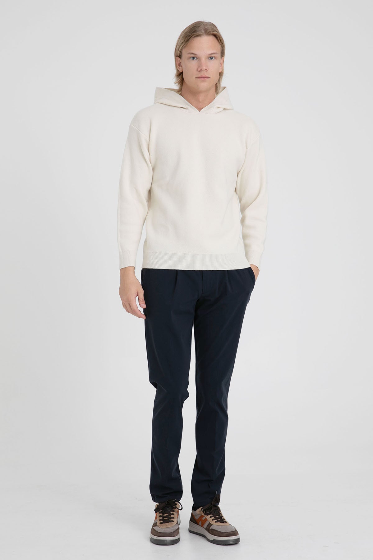 Fradi Beli Lastikli Slim Fit Jogger Pantolon-Libas Trendy Fashion Store