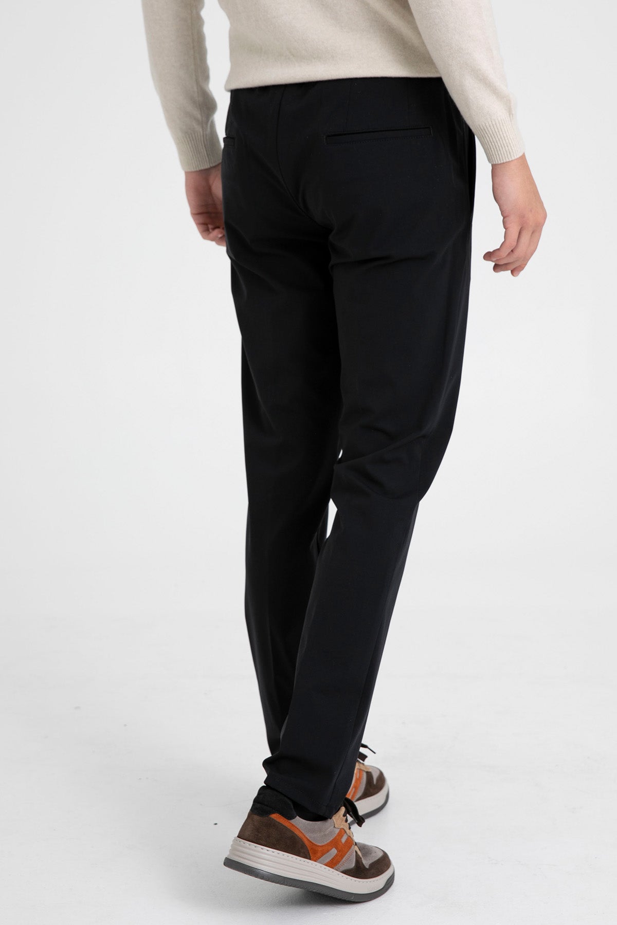 Fradi Beli Lastikli Slim Fit Jogger Pantolon-Libas Trendy Fashion Store