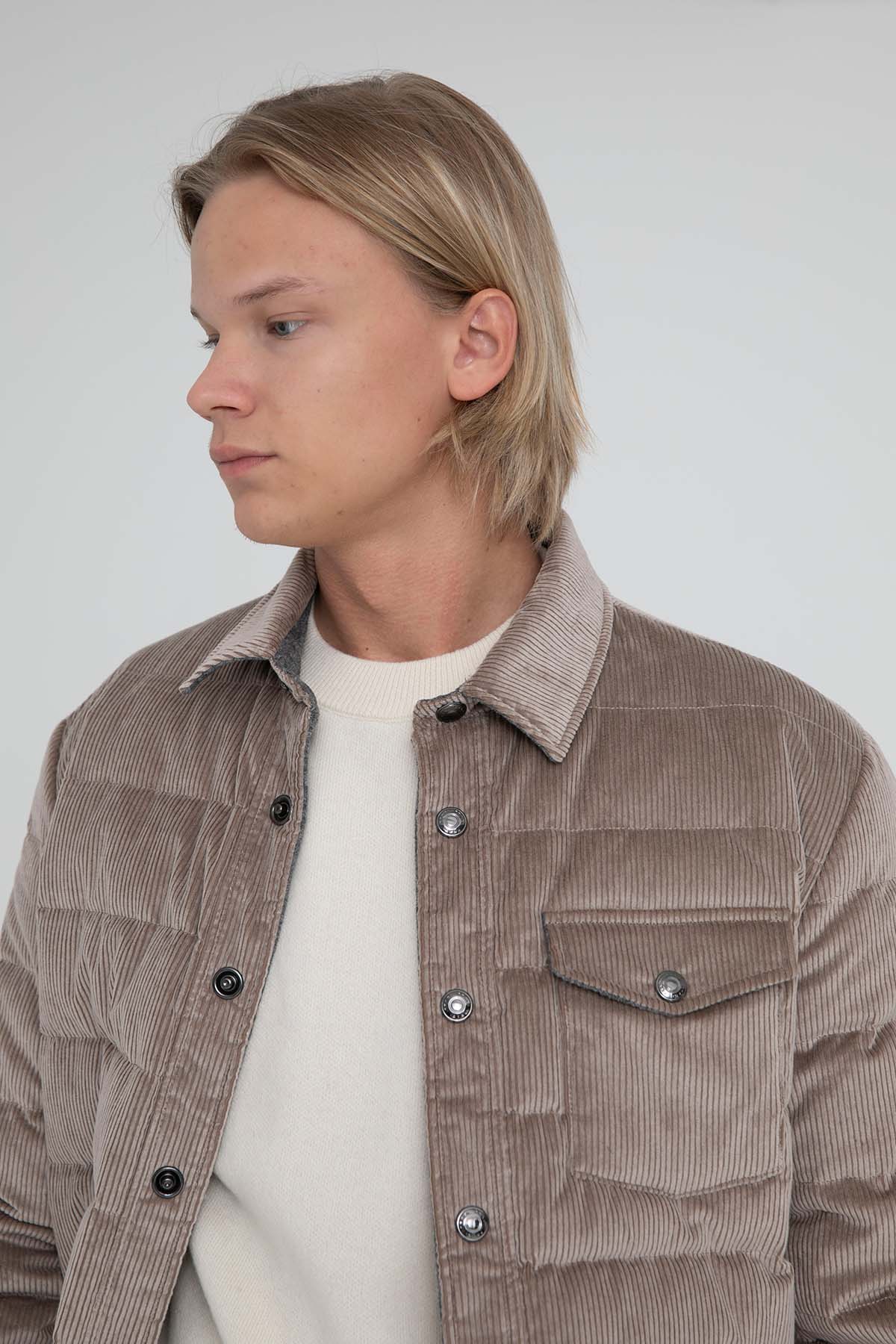 Fradi Kaşmirli Puffer Yün Ceket Mont-Libas Trendy Fashion Store