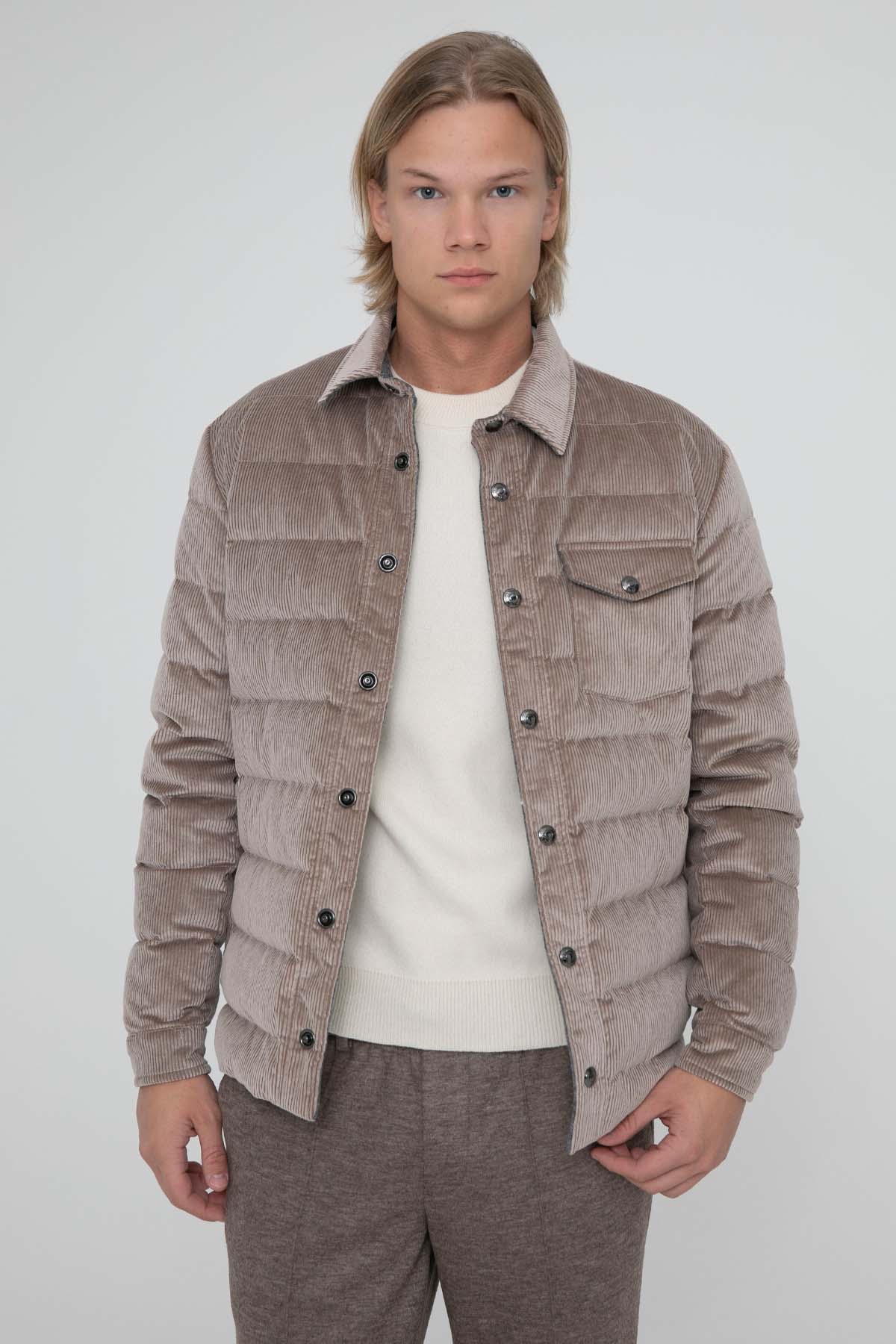 Fradi Kaşmirli Puffer Yün Ceket Mont-Libas Trendy Fashion Store