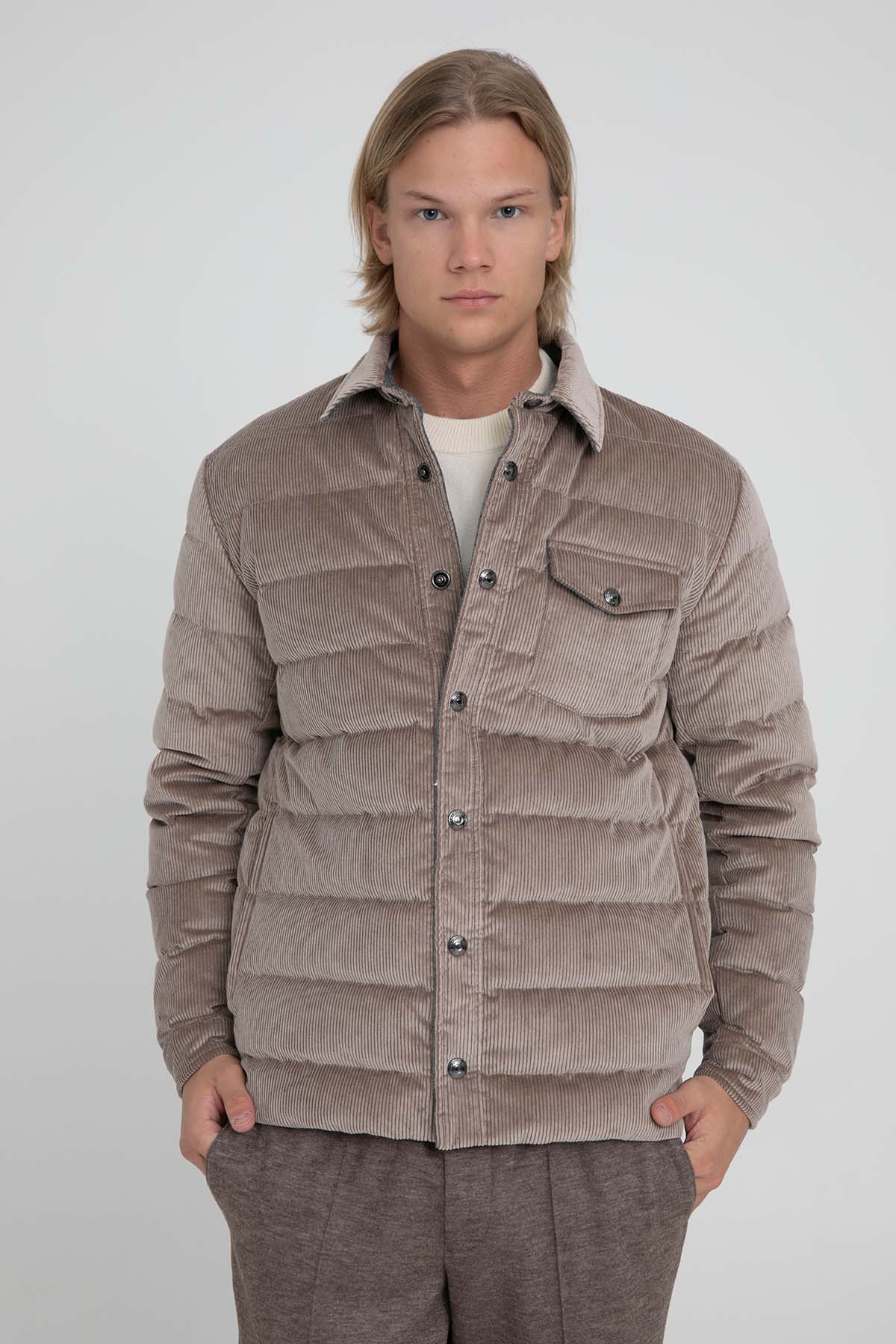 Fradi Kaşmirli Puffer Yün Ceket Mont-Libas Trendy Fashion Store