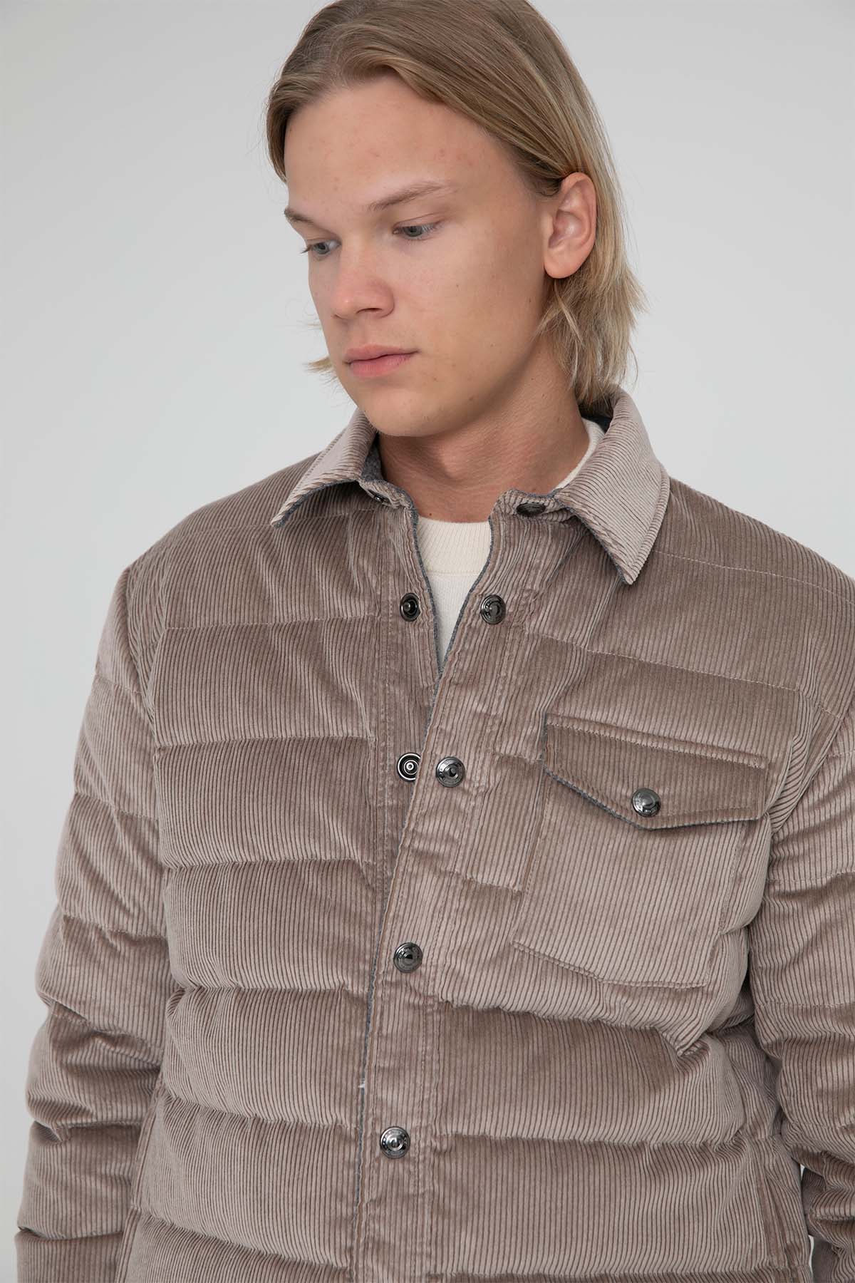 Fradi Kaşmirli Puffer Yün Ceket Mont-Libas Trendy Fashion Store