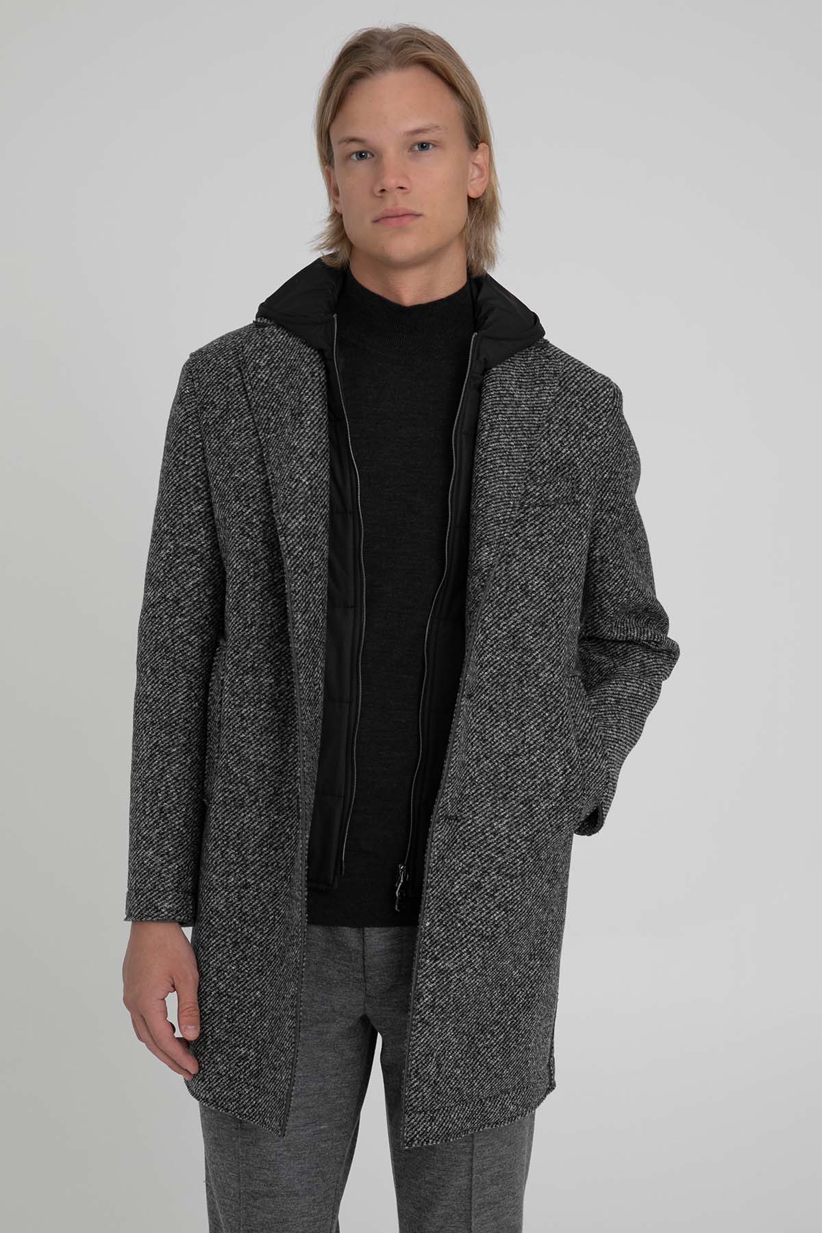 Fradi Demonte İçi Puffer Yelekli Kapüşonlu Kaban-Libas Trendy Fashion Store