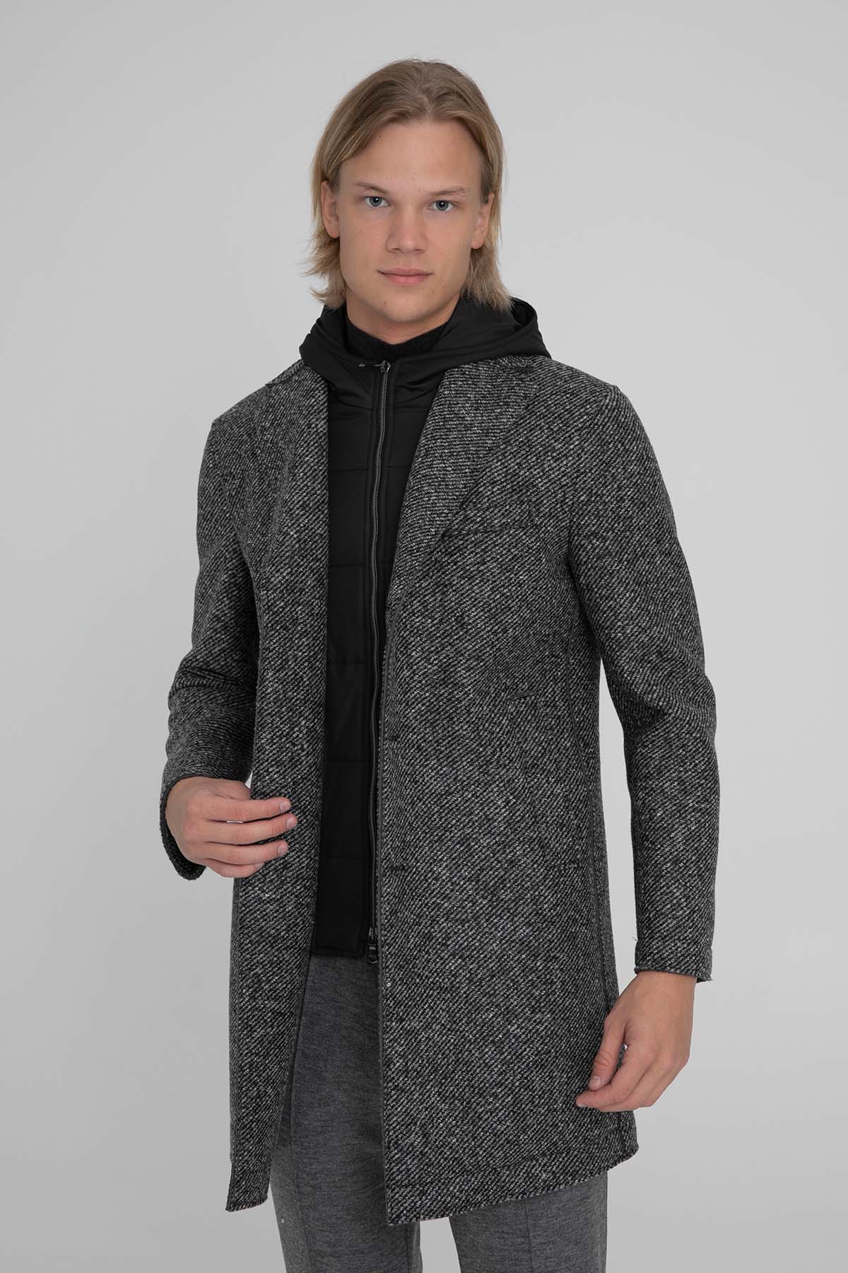 Fradi Demonte İçi Puffer Yelekli Kapüşonlu Kaban-Libas Trendy Fashion Store