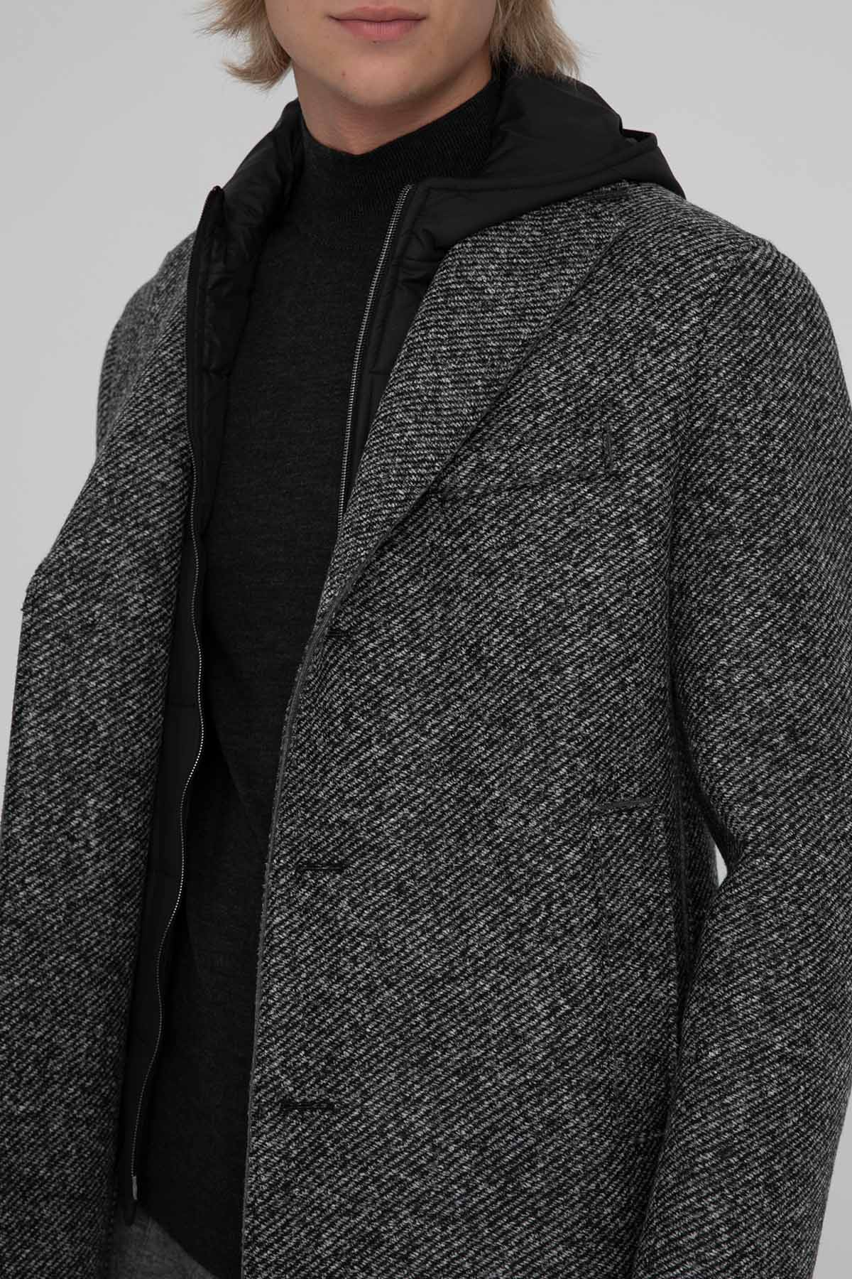 Fradi Demonte İçi Puffer Yelekli Kapüşonlu Kaban-Libas Trendy Fashion Store