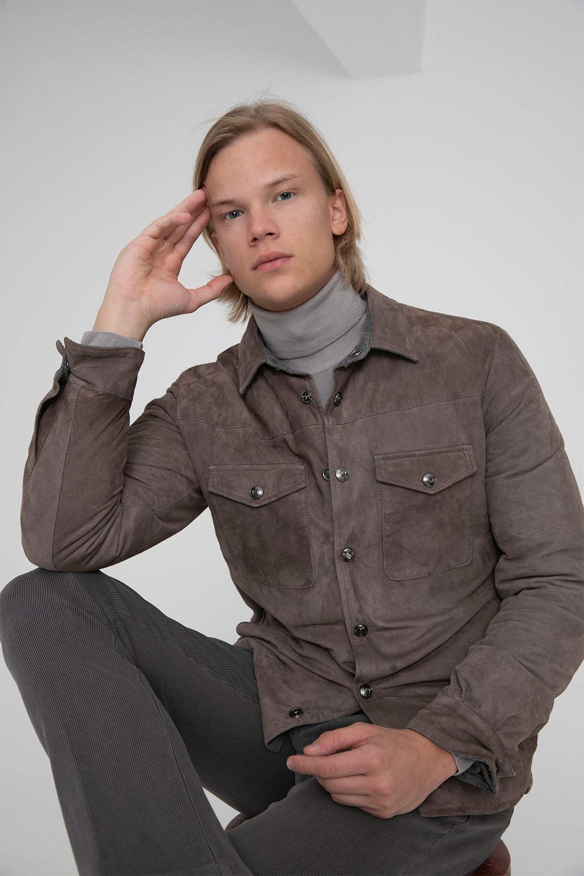 Fradi Puffer Dolgulu Süet Ceket-Libas Trendy Fashion Store