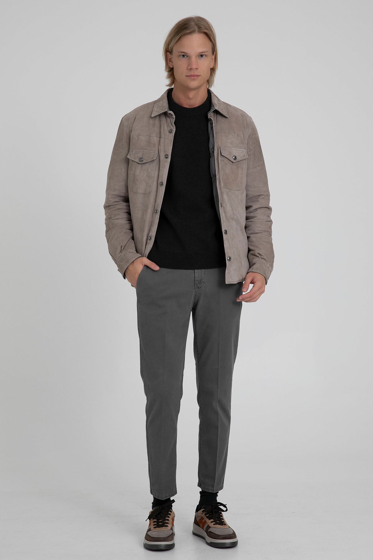 Fradi Puffer Dolgulu Süet Ceket-Libas Trendy Fashion Store