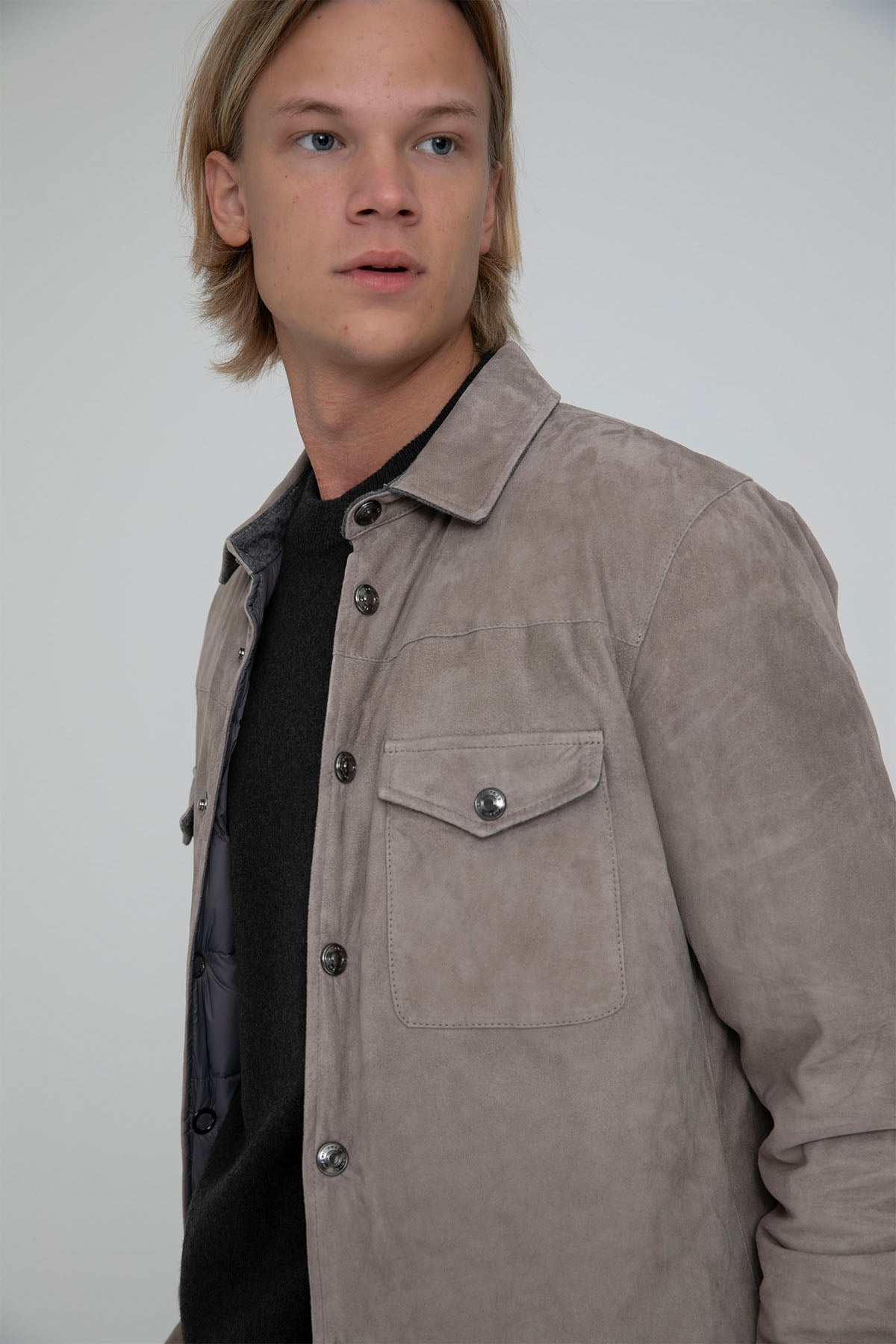 Fradi Puffer Dolgulu Süet Ceket-Libas Trendy Fashion Store