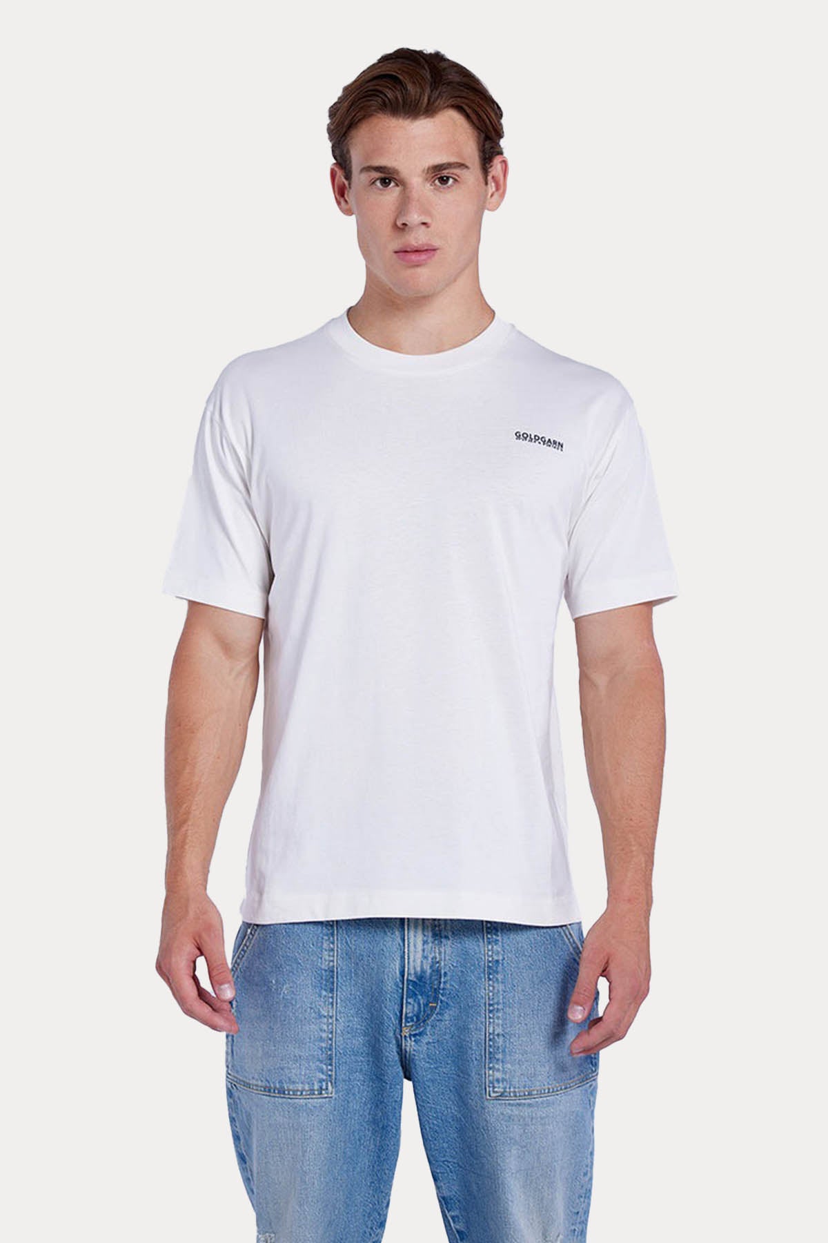 Goldgarn Regular Fit Yuvarlak Yaka Logolu T-shirt-Libas Trendy Fashion Store