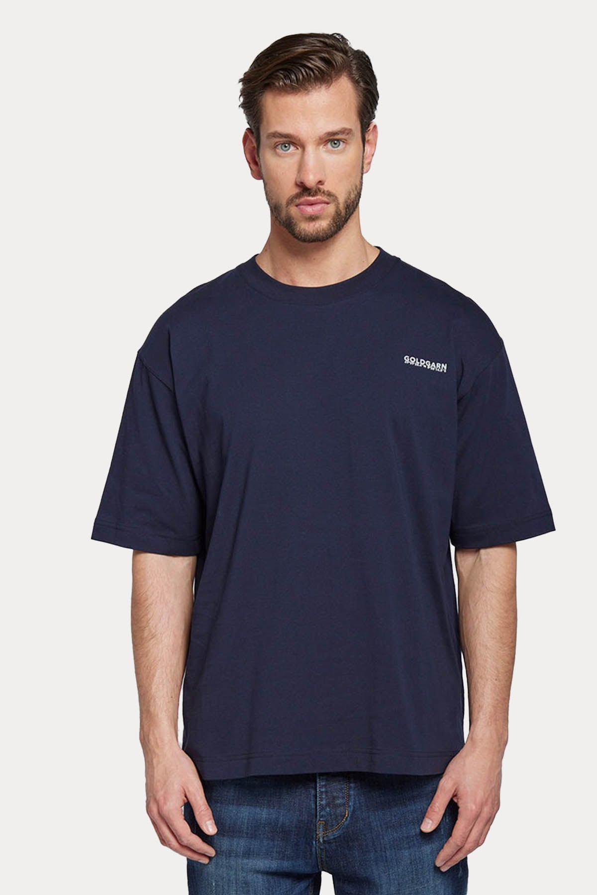 Goldgarn Regular Fit Yuvarlak Yaka Logolu T-shirt-Libas Trendy Fashion Store