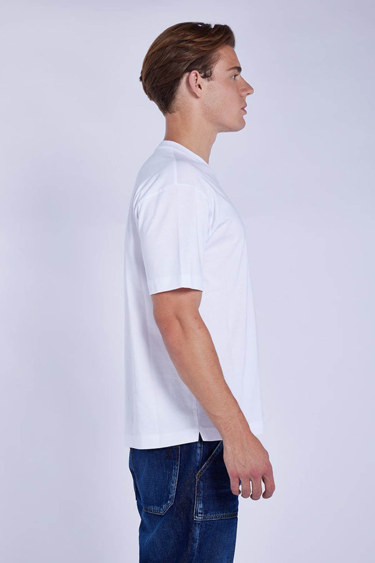 Goldgarn Regular Fit Yuvarlak Yaka Logolu T-shirt-Libas Trendy Fashion Store