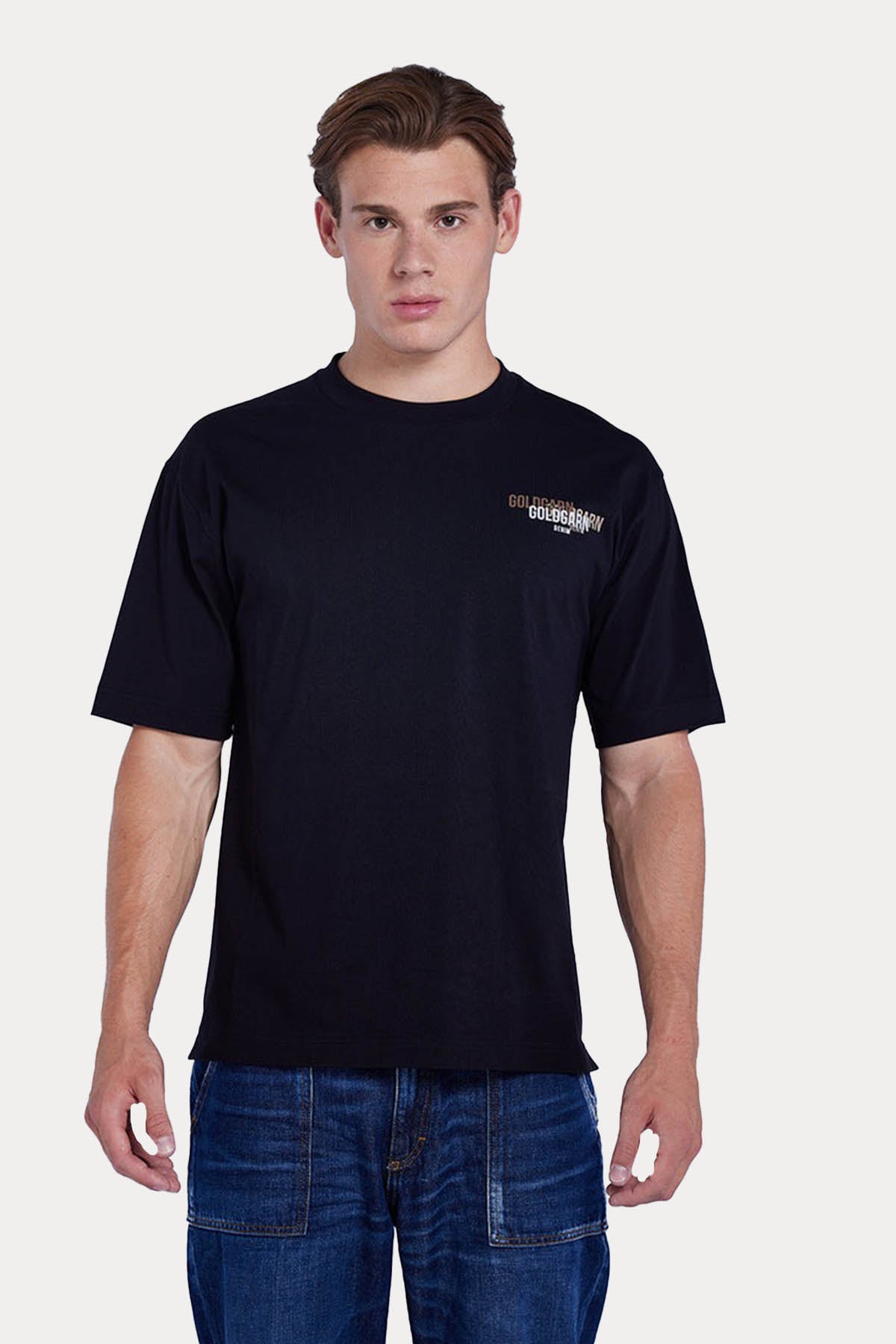 Goldgarn Regular Fit Yuvarlak Yaka Logolu T-shirt-Libas Trendy Fashion Store