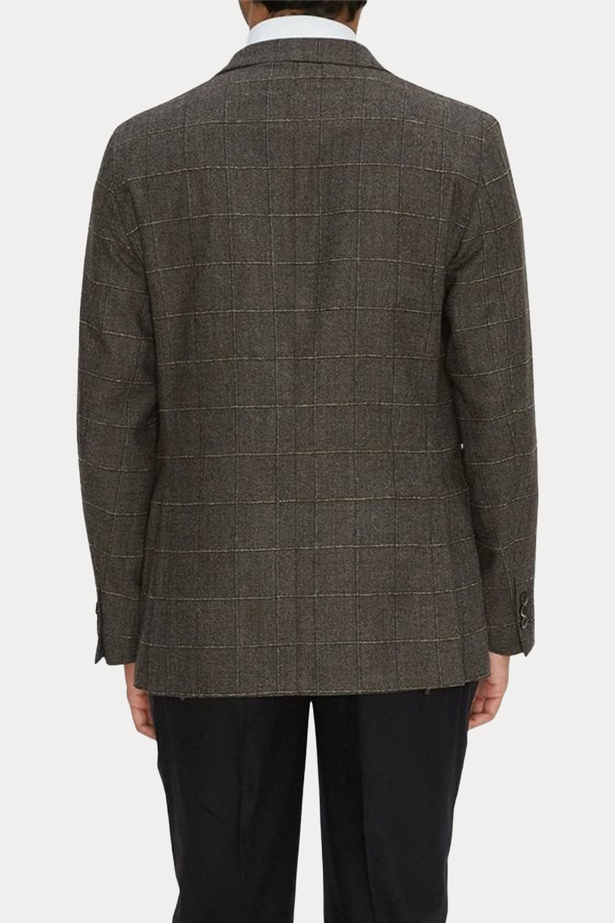 Tombolini Ekoseli Yün Blazer Ceket-Libas Trendy Fashion Store