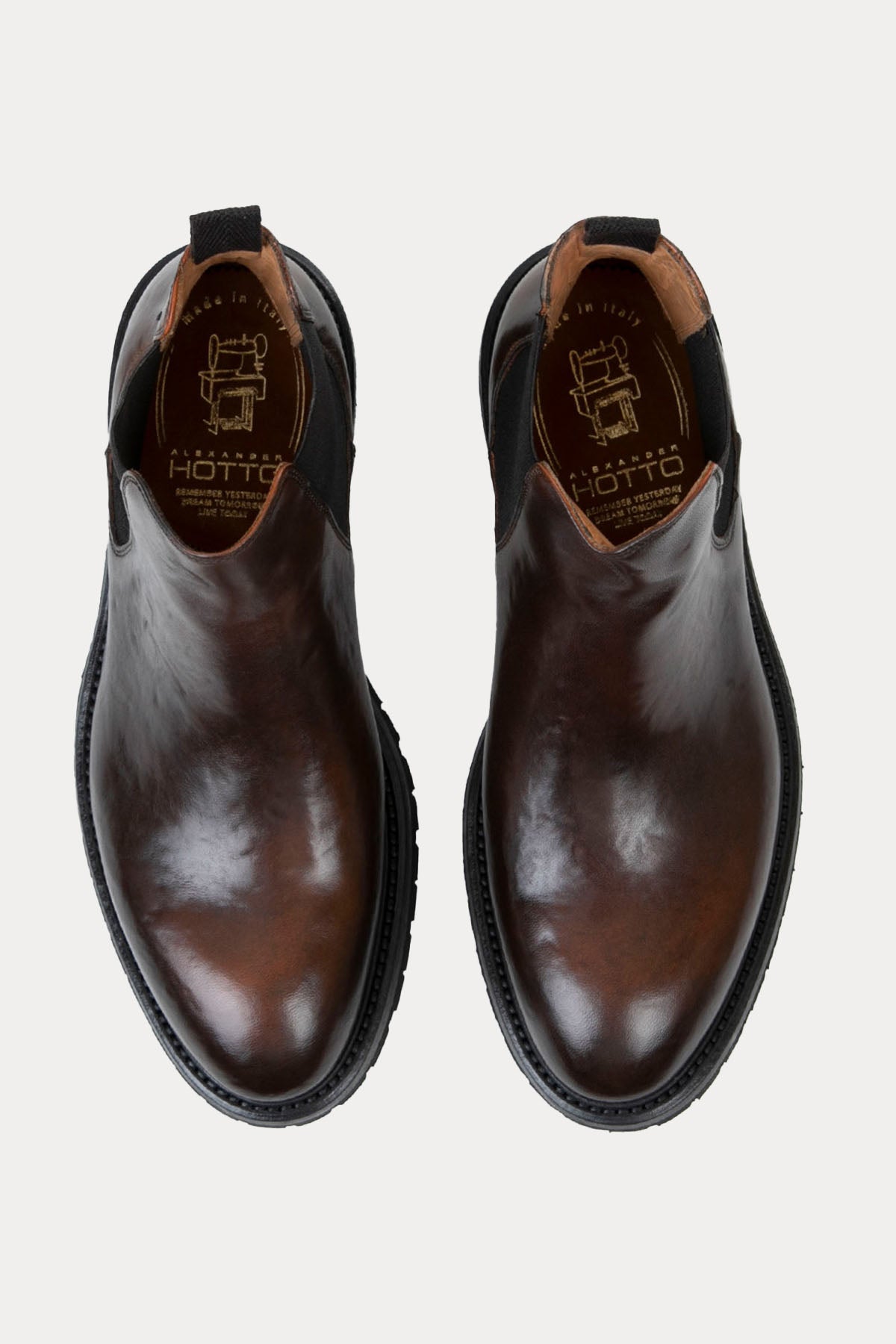 Alexander Hotto Vibram Taban Lastik Bantlı Deri Bot