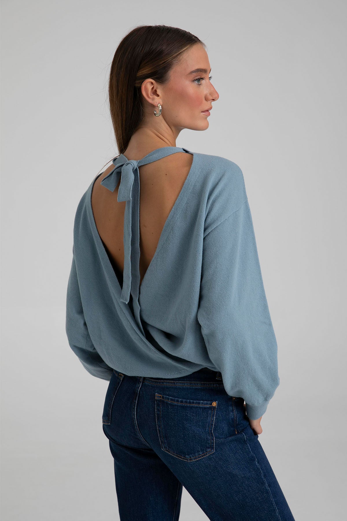 Semicouture Sırt Dekolteli Kaşmirli Yün Örgü Triko-Libas Trendy Fashion Store