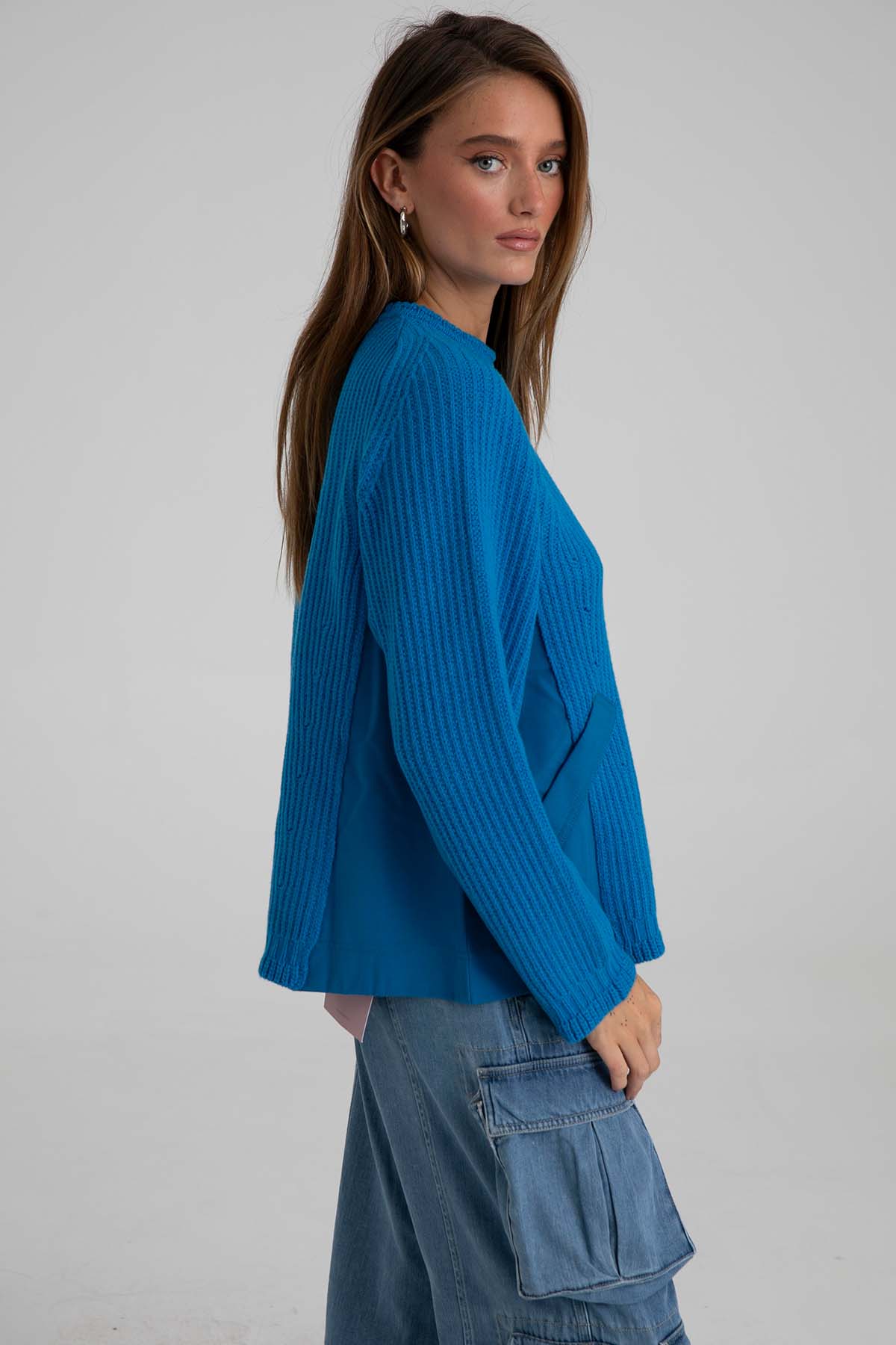 Semicouture Yuvarlak Yaka Örgü Yün Triko-Libas Trendy Fashion Store