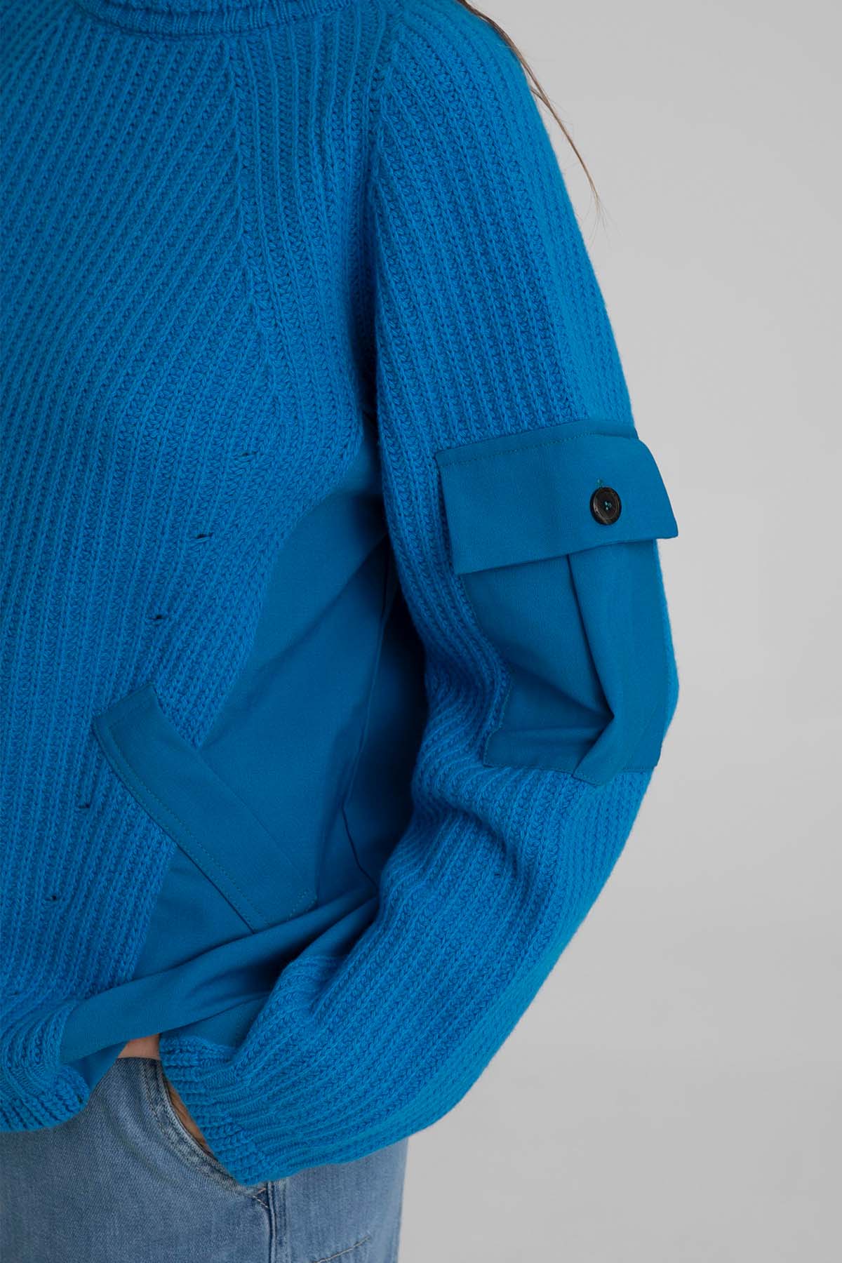 Semicouture Yuvarlak Yaka Örgü Yün Triko-Libas Trendy Fashion Store