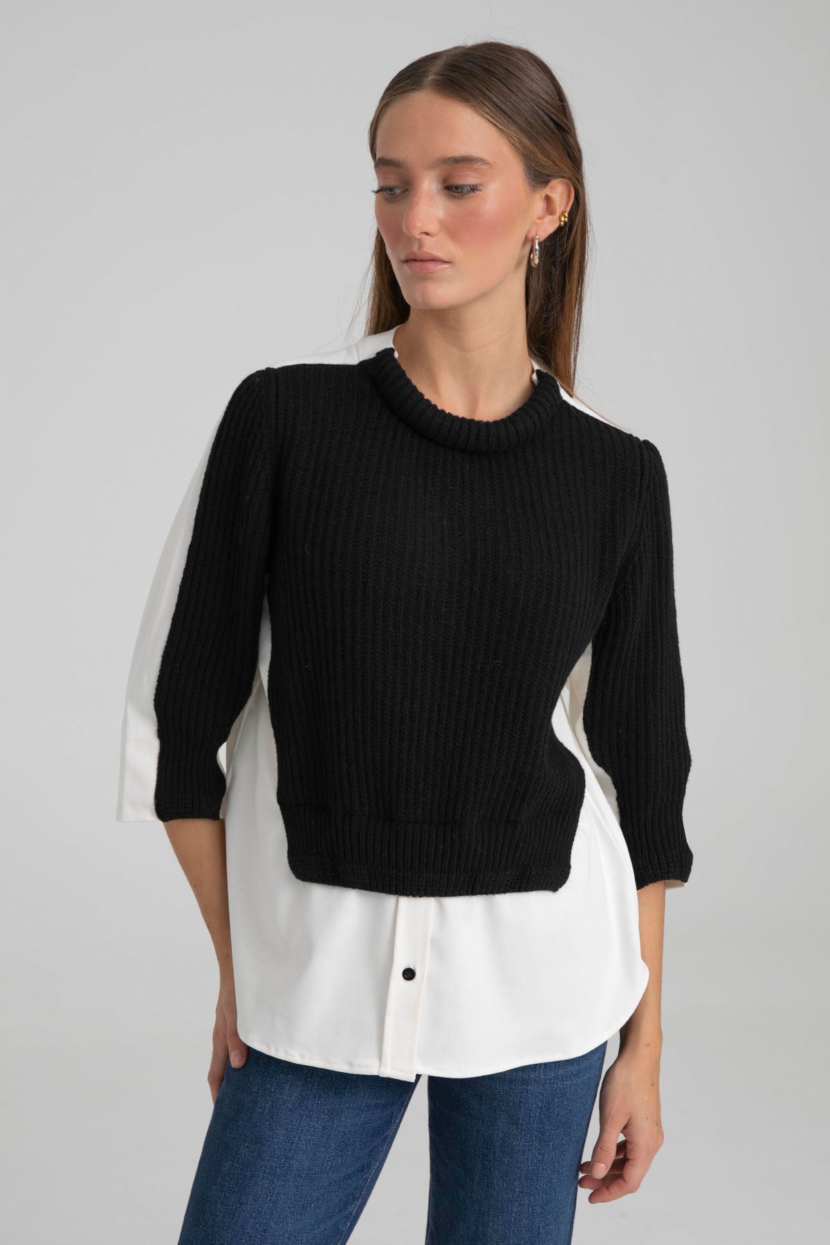 Semicouture Triko Detaylı Gömlek-Libas Trendy Fashion Store