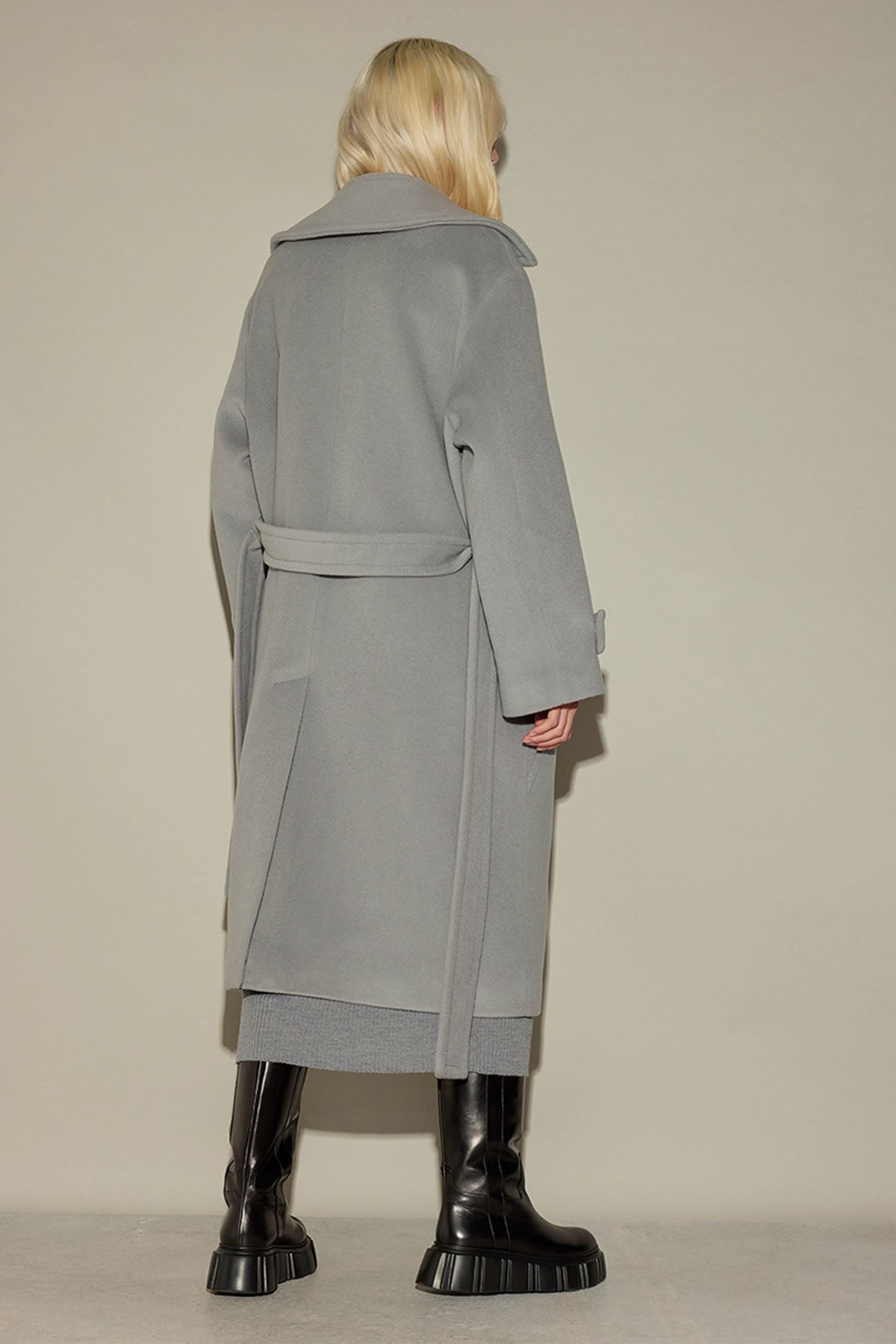 Semicouture Kruvaze Yün Kaban-Libas Trendy Fashion Store