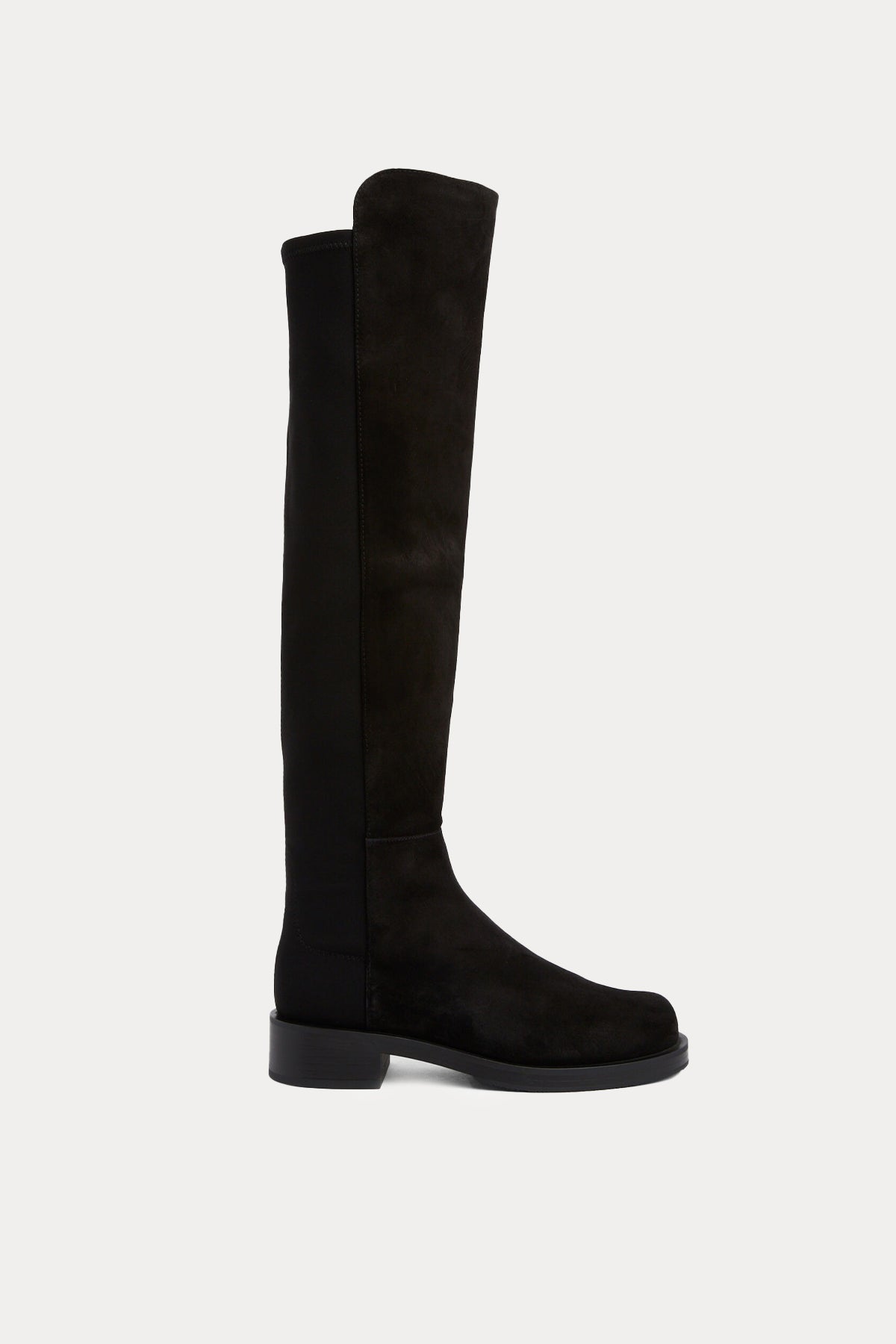 Stuart Weitzman Neopren Detaylı Süet Çizme-Libas Trendy Fashion Store