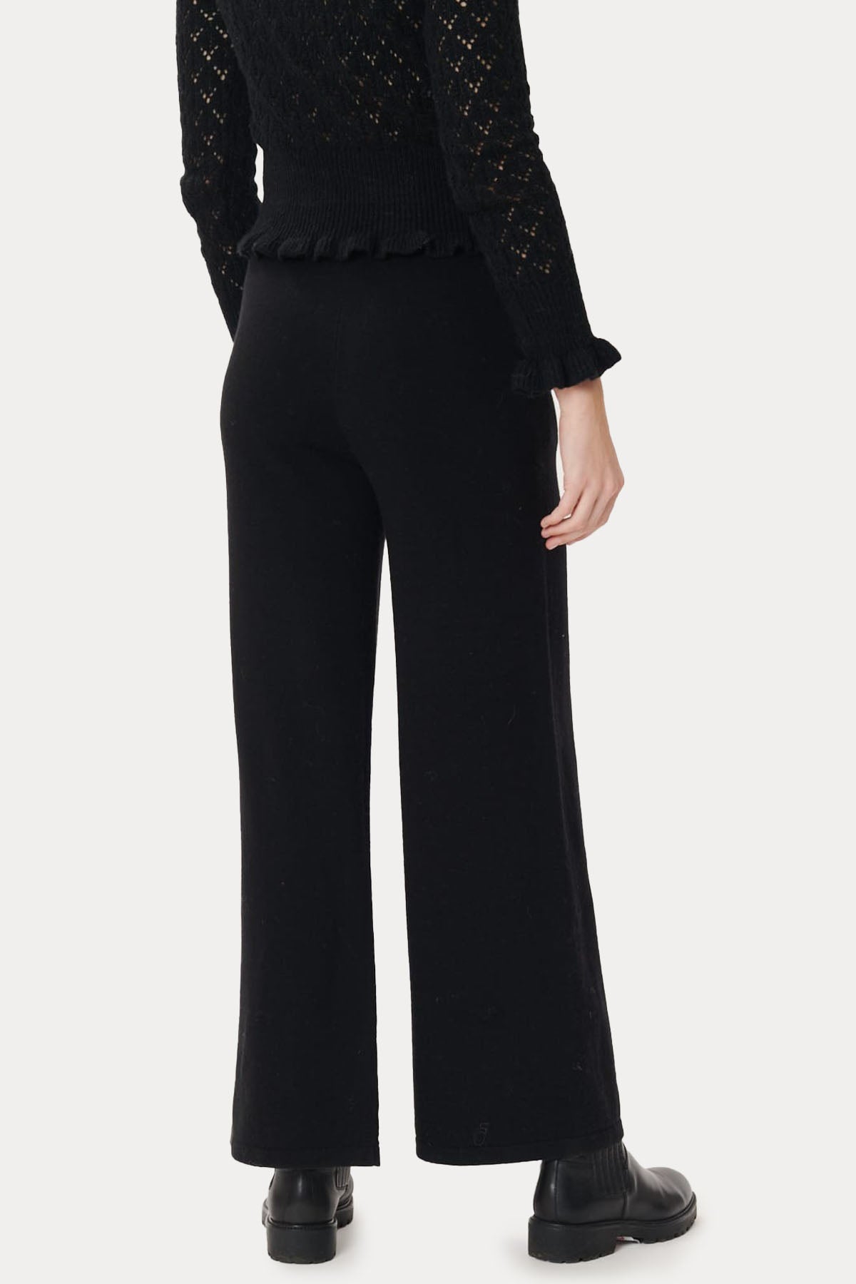 Rene Derhy Nastassia Beli Lastikli Örgü Pantolon-Libas Trendy Fashion Store