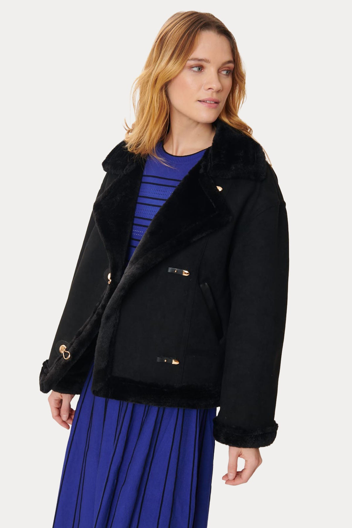 Rene Derhy Charlene Kürk Detaylı Shearling Mont-Libas Trendy Fashion Store