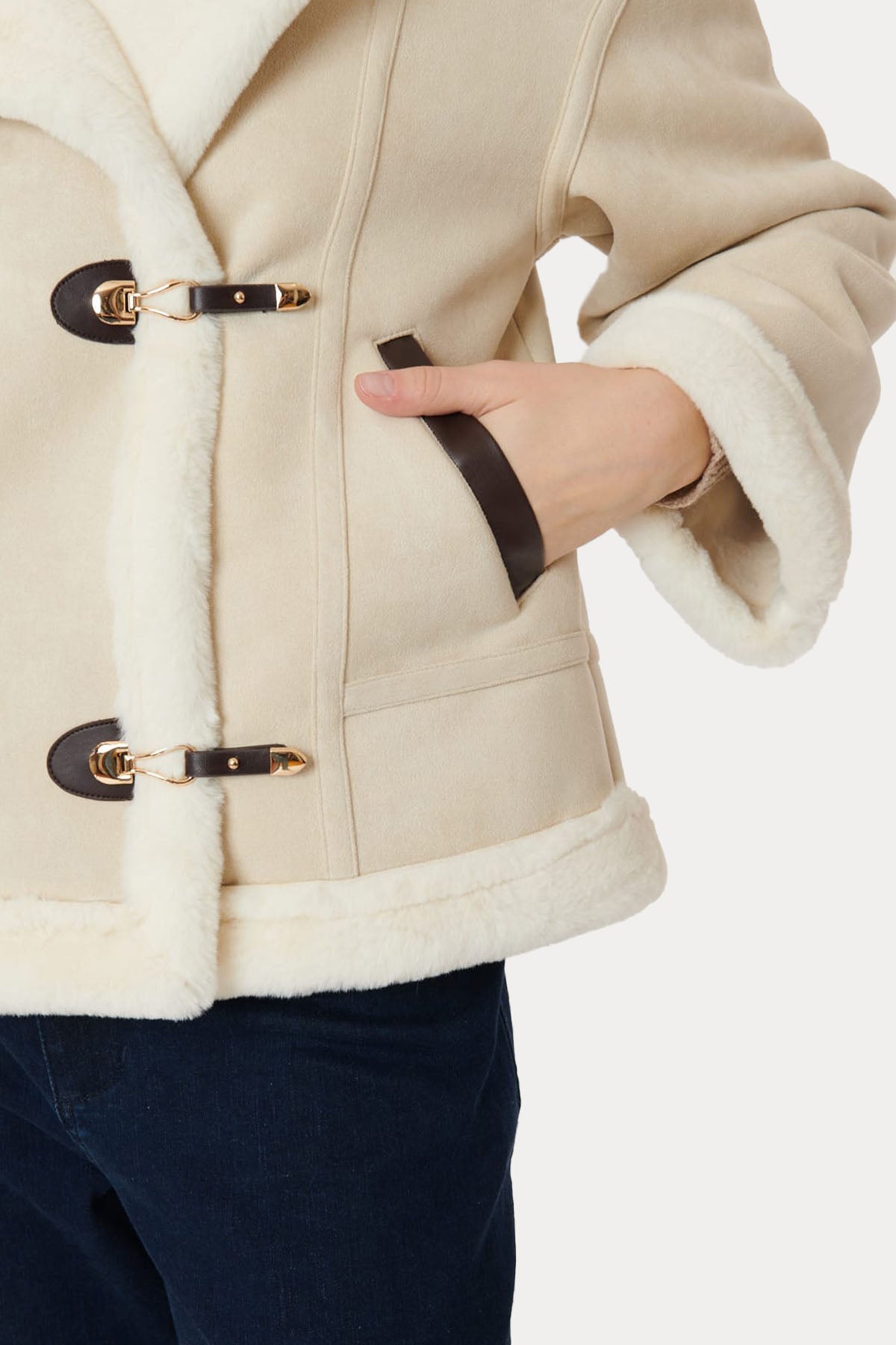 Rene Derhy Charlene Kürk Detaylı Shearling Mont-Libas Trendy Fashion Store