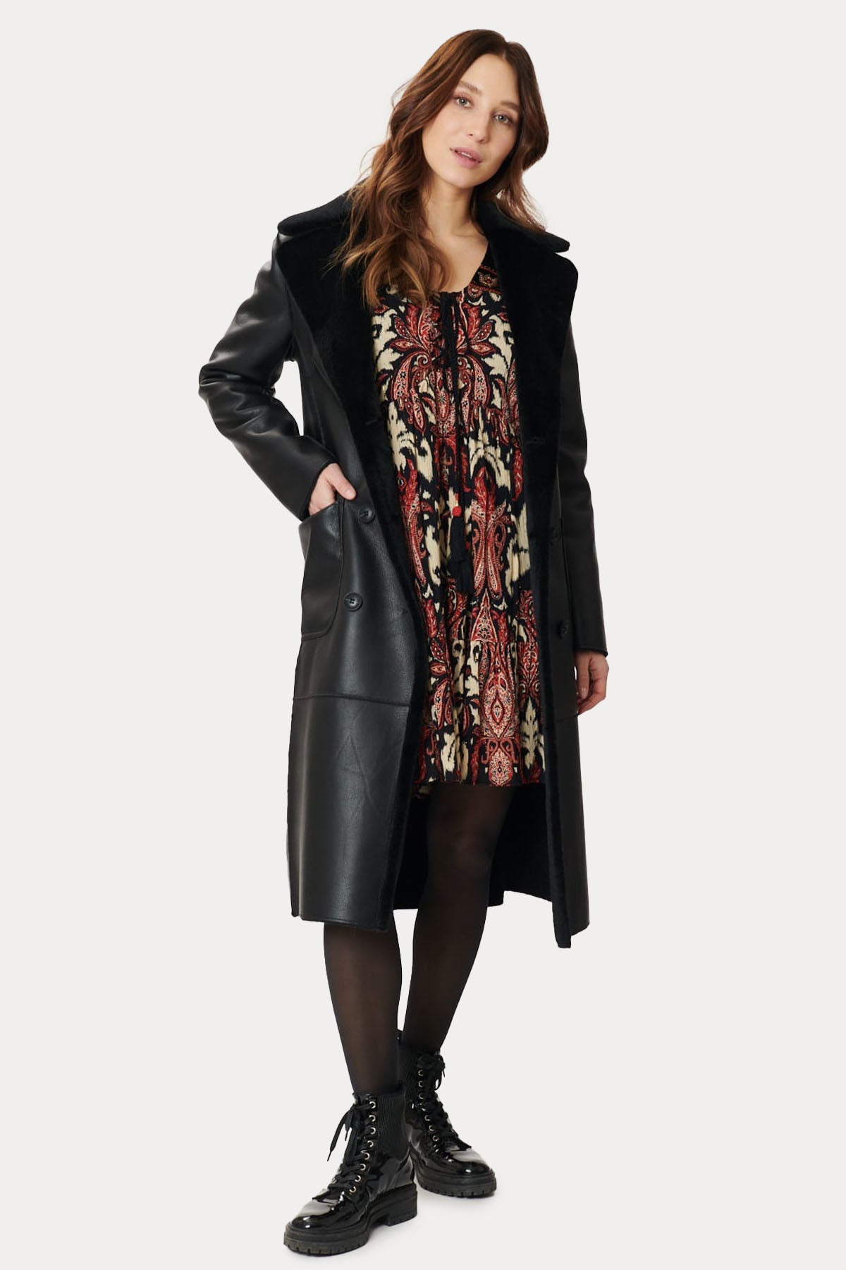 Rene Derhy Caroline Çift Taraflı Kruvaze Manto-Libas Trendy Fashion Store