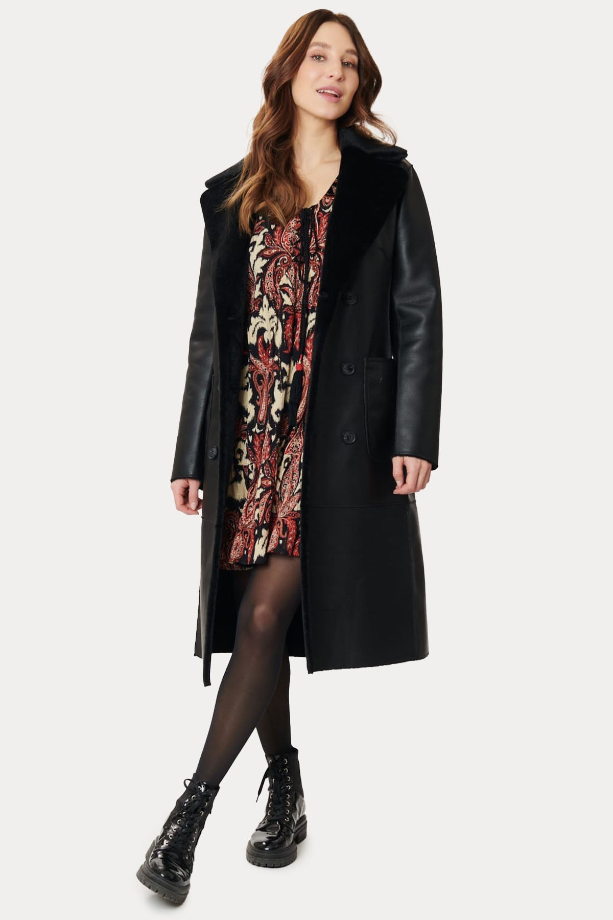 Rene Derhy Caroline Çift Taraflı Kruvaze Manto-Libas Trendy Fashion Store