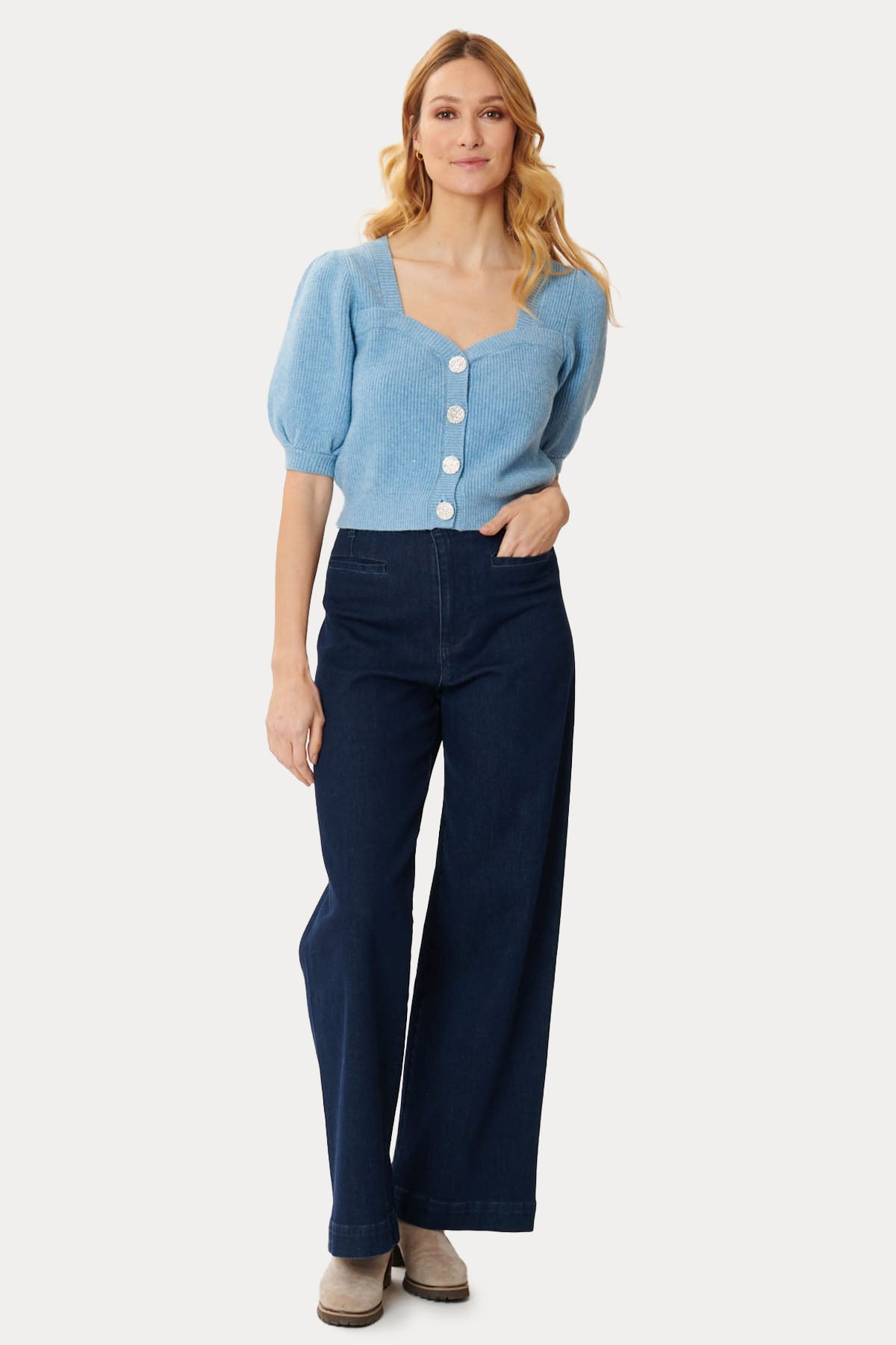 Rene Derhy Naty Yüksek Bel Denim Pantolon-Libas Trendy Fashion Store