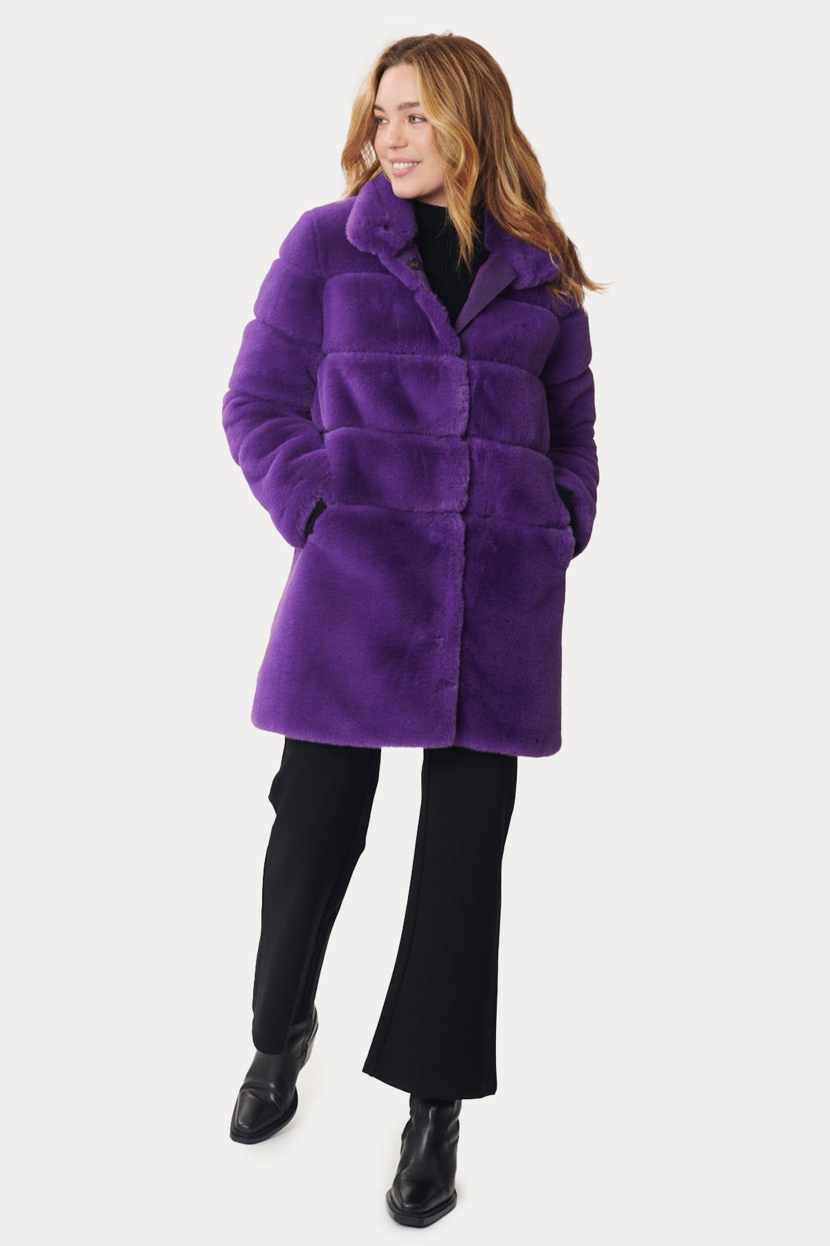 Rene Derhy Carlotta Peluş Manto-Libas Trendy Fashion Store