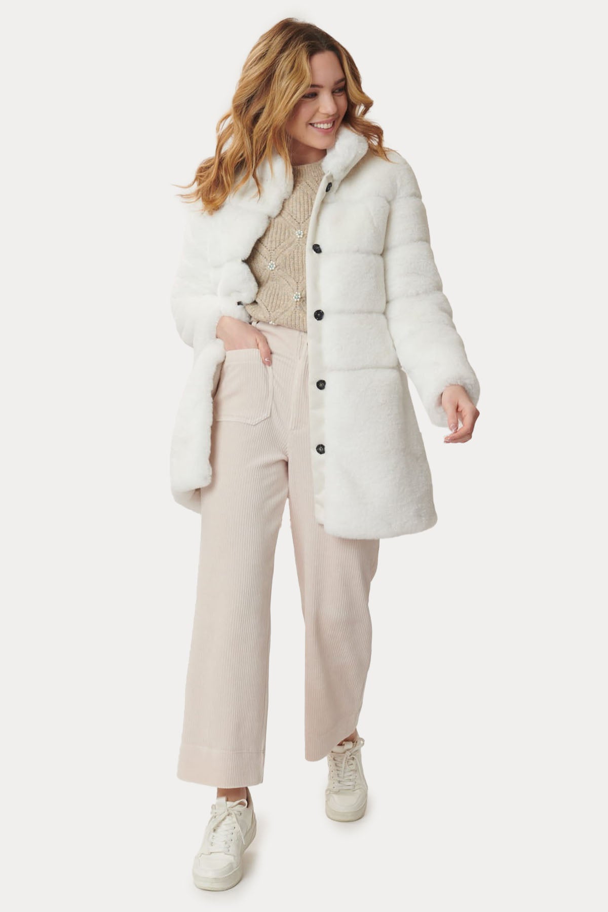 Rene Derhy Carlotta Peluş Manto-Libas Trendy Fashion Store