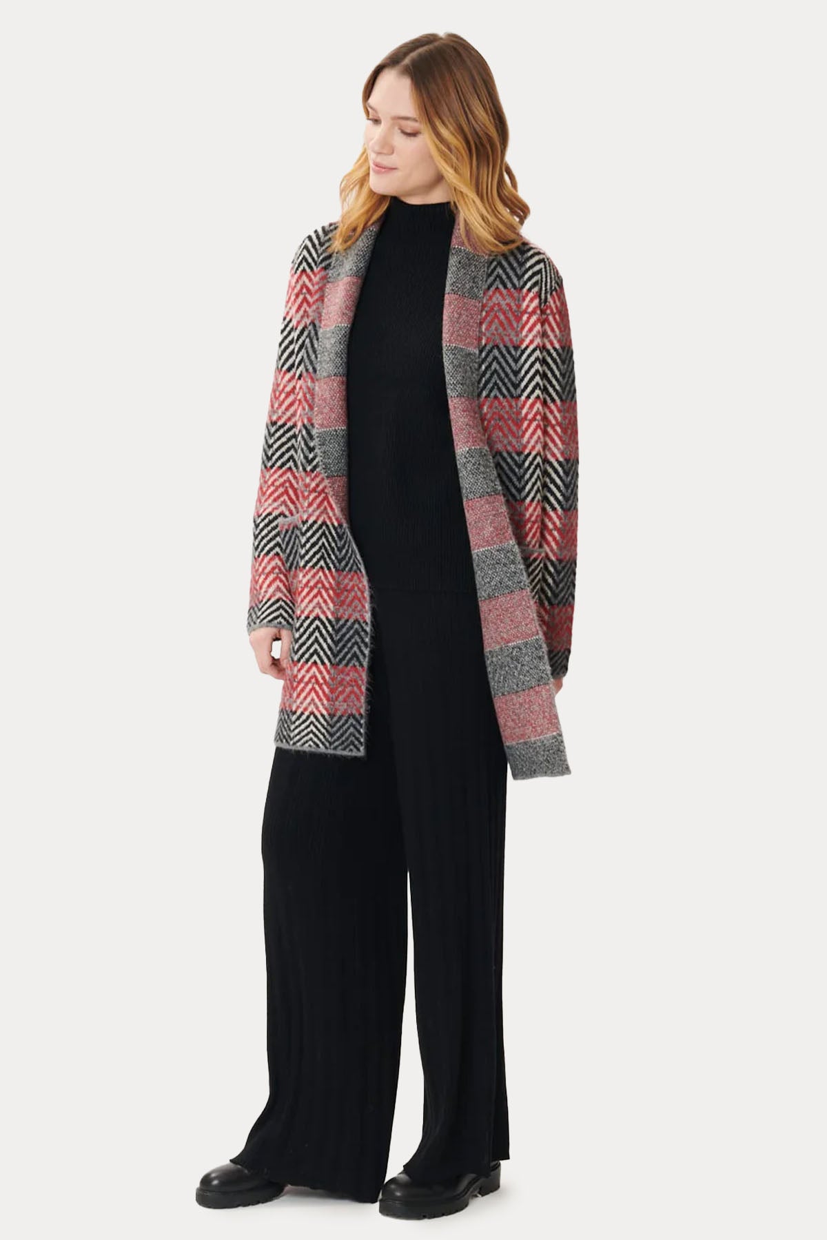 Rene Derhy Lily Büyük Balıksırtı Örgü Triko Ceket-Libas Trendy Fashion Store