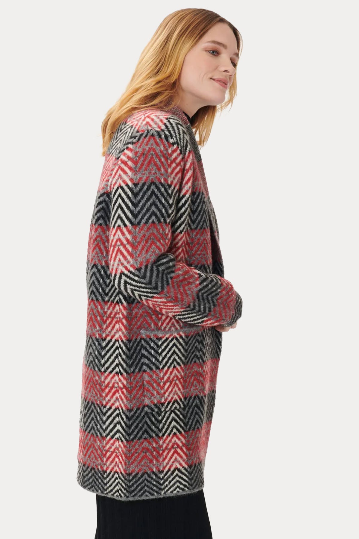 Rene Derhy Lily Büyük Balıksırtı Örgü Triko Ceket-Libas Trendy Fashion Store