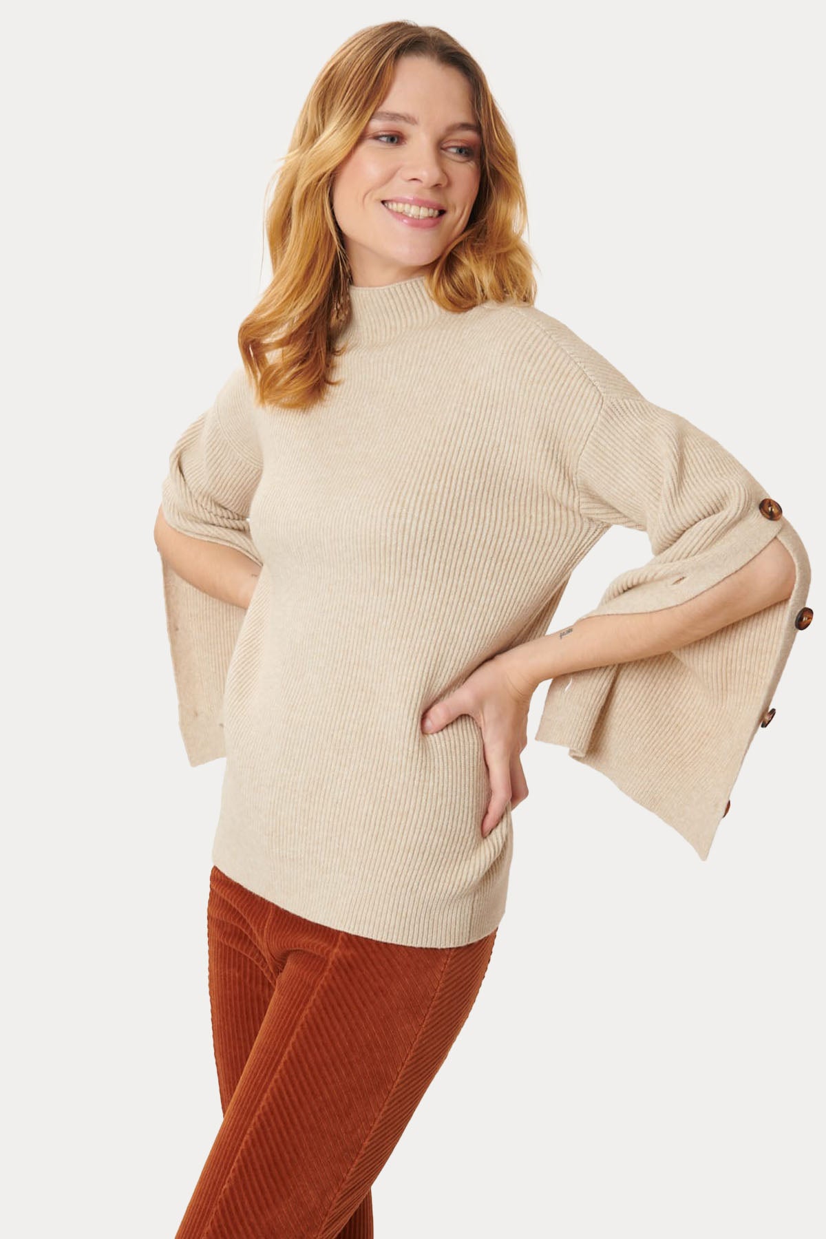 Rene Derhy Josie Yarım Balıkçı Yaka Örgü Triko-Libas Trendy Fashion Store